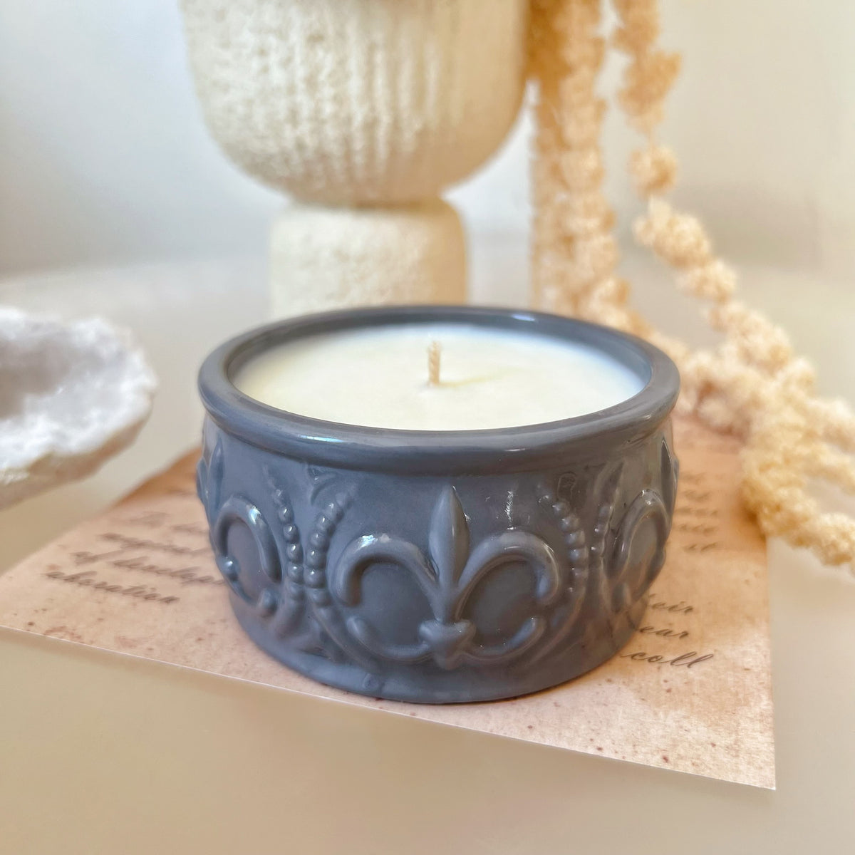 Custom Retro Round Jar Soy Wax Candle - LMJ Candles