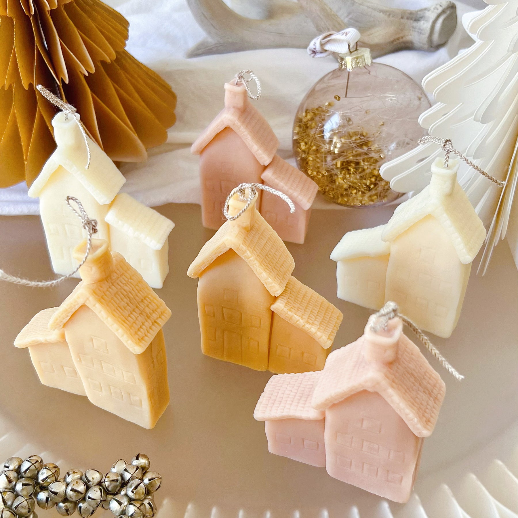 Christmas House Candle, Handmade Christmas Gift & Décor - LMJ Candles