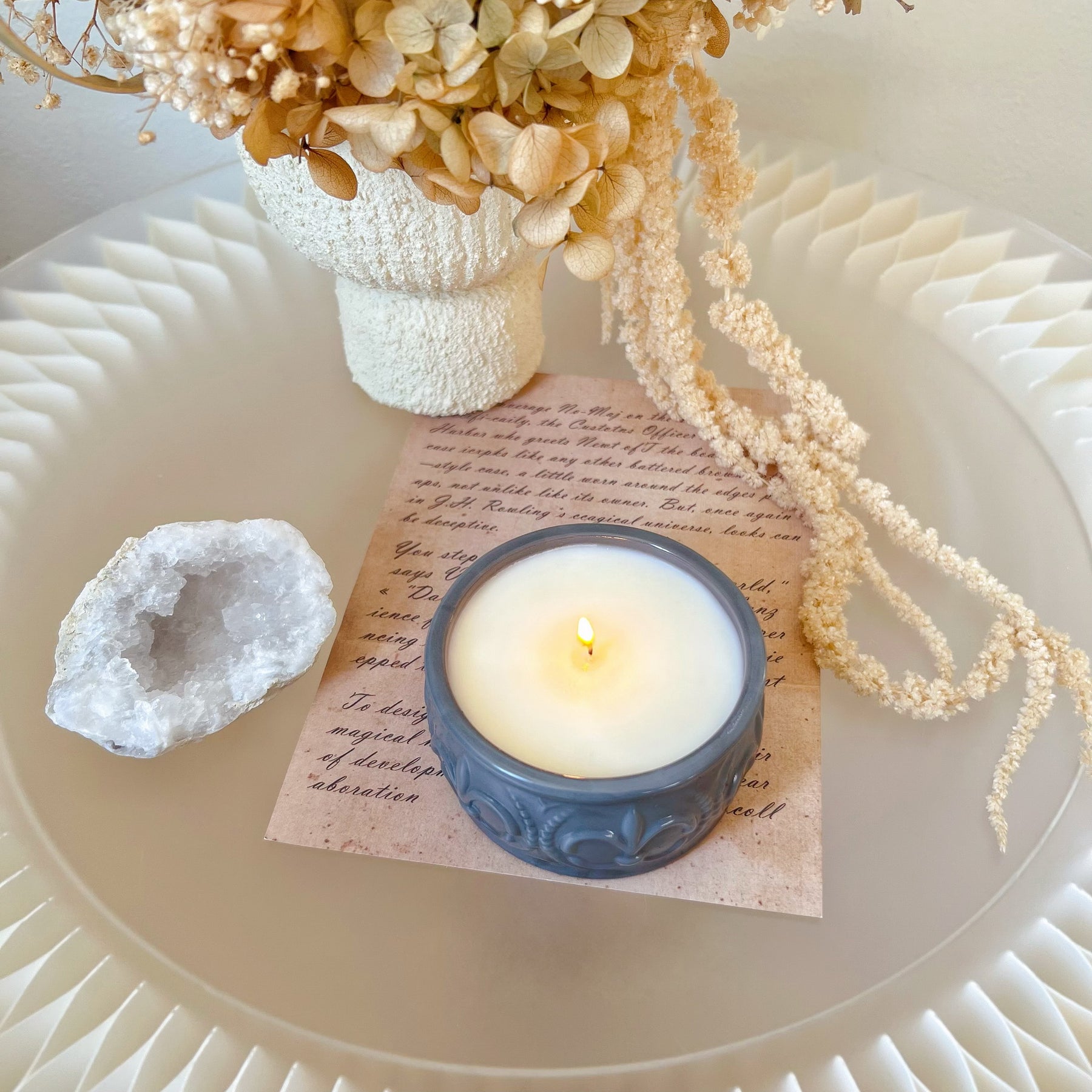 Custom Retro Round Jar Soy Wax Candle - LMJ Candles