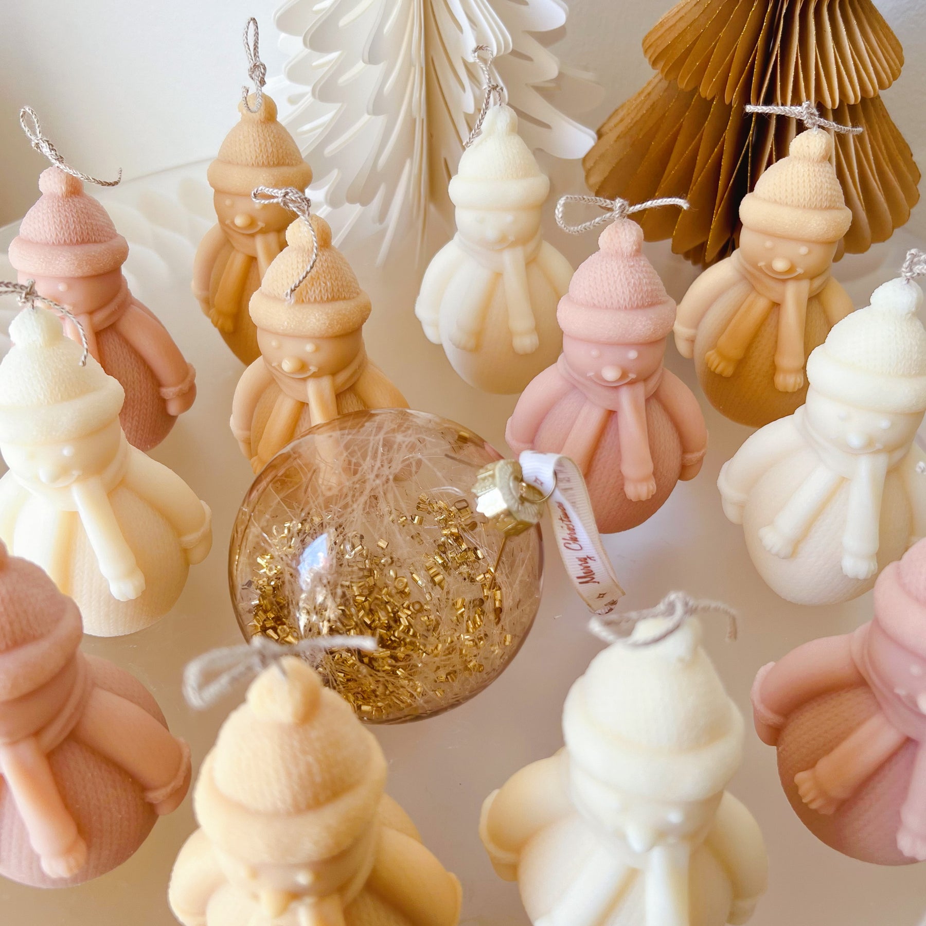 Christmas Gift & Xmas Décor - Snowman Candle - LMJ Candles