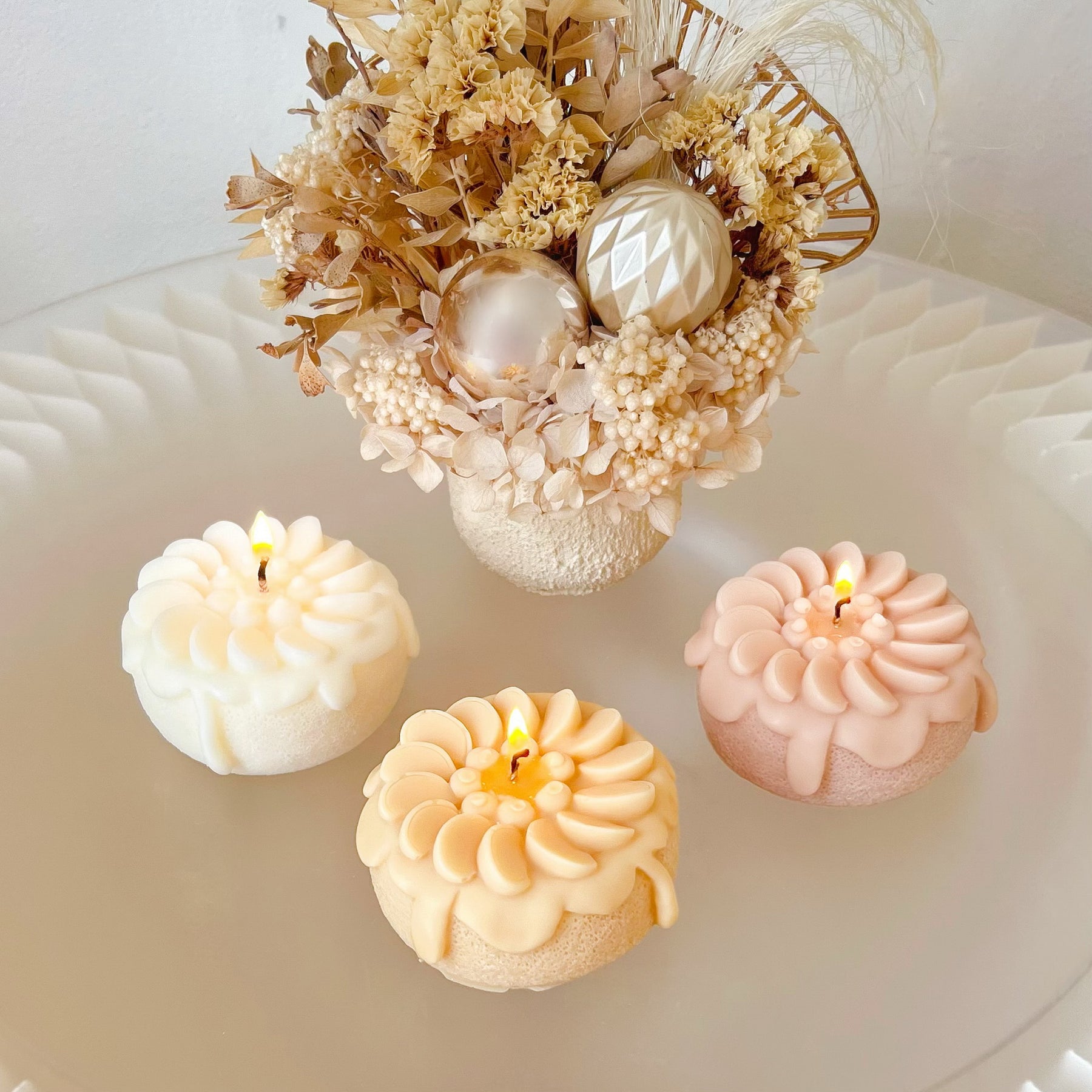 Fruit Cake Scented Soy Dessert Candle - LMJ Candles