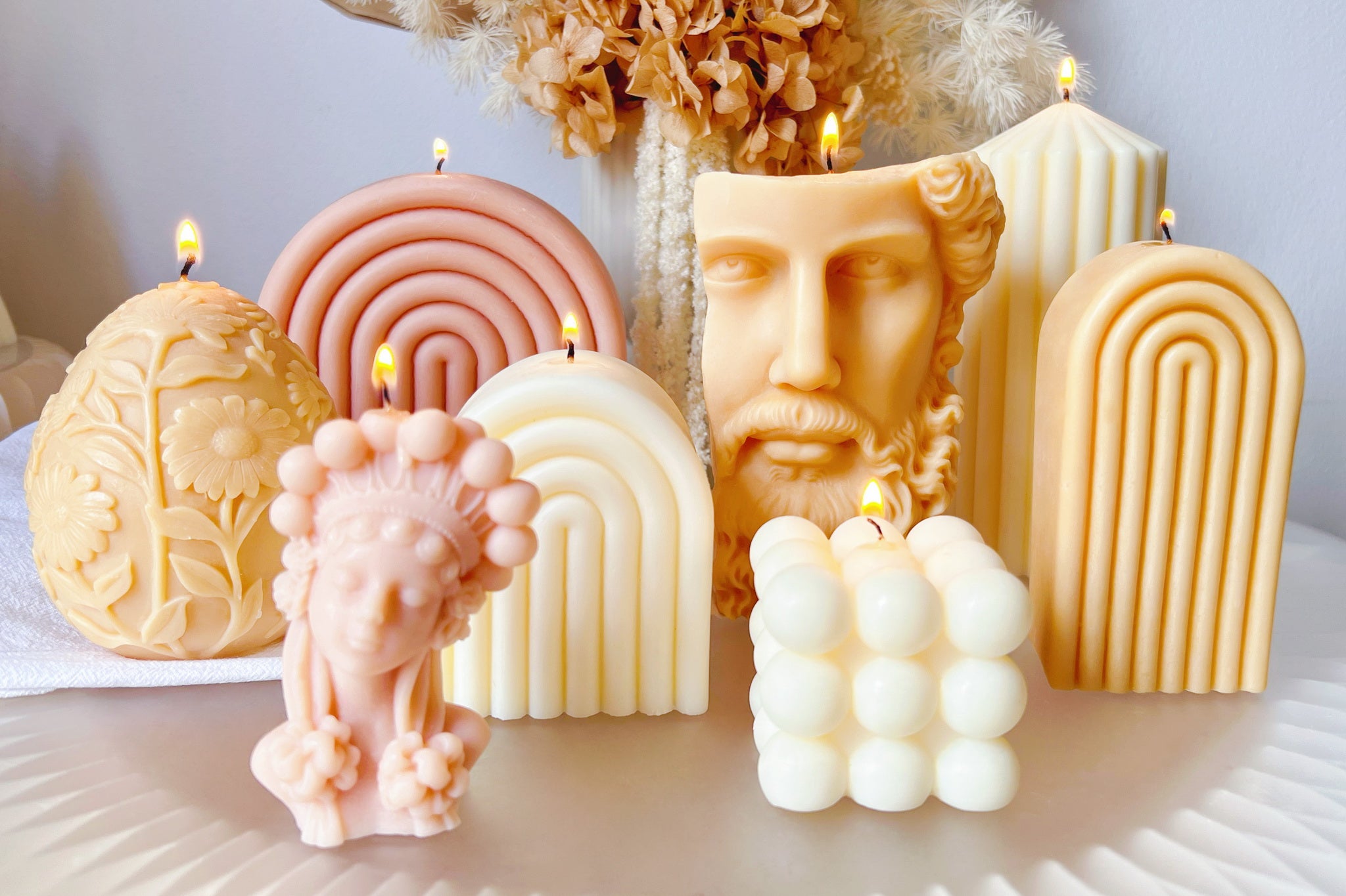 lid candles, decorative candles, soy wax candles, LMJ Candles