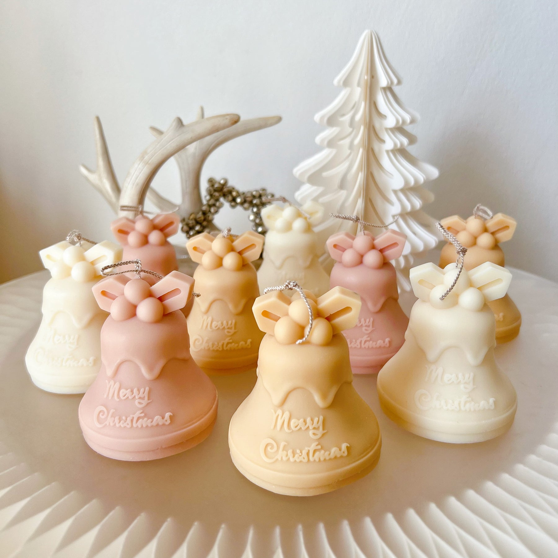 Christmas Bell Candle, Handmade Christmas Gift & Décor - LMJ Candles