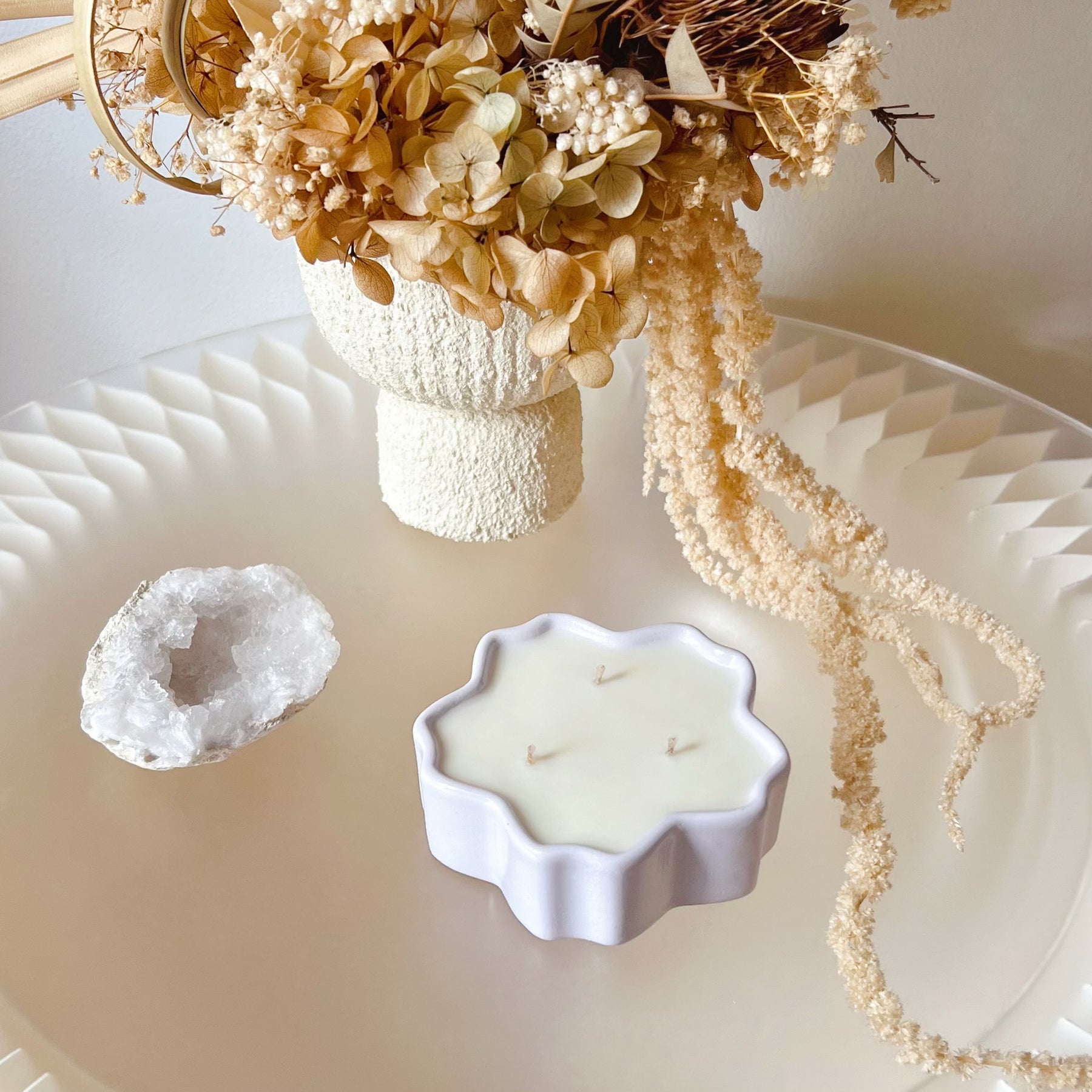 Custom Cherry Flower Jar Soy Wax Candle - LMJ Candles