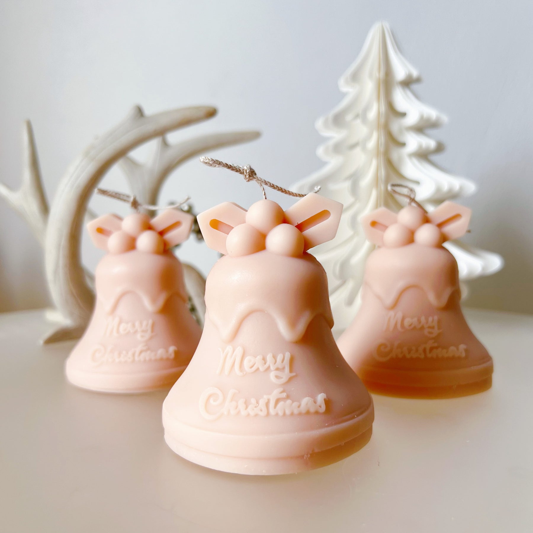 Christmas Bell Candle, Handmade Christmas Gift & Décor - LMJ Candles