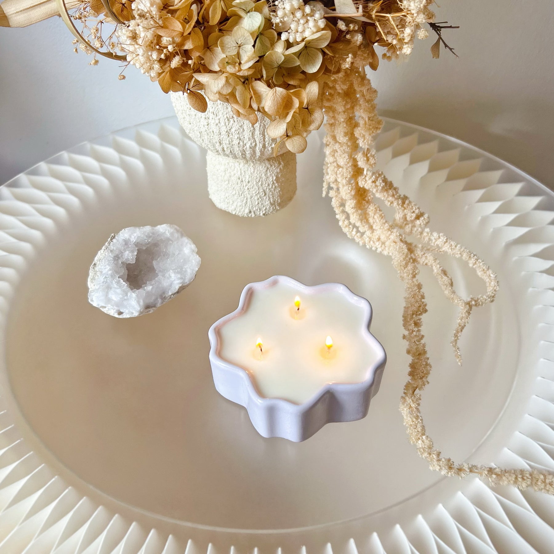 Custom Cherry Flower Jar Soy Wax Candle - LMJ Candles
