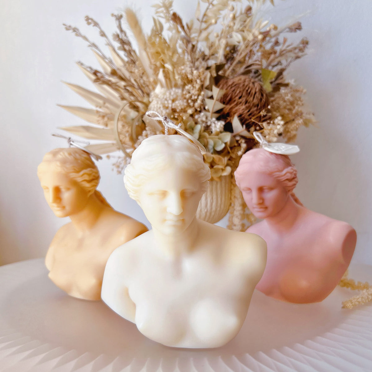 Venus de Milo Bust Scented Soy Candle, Greek Art - LMJ Candles