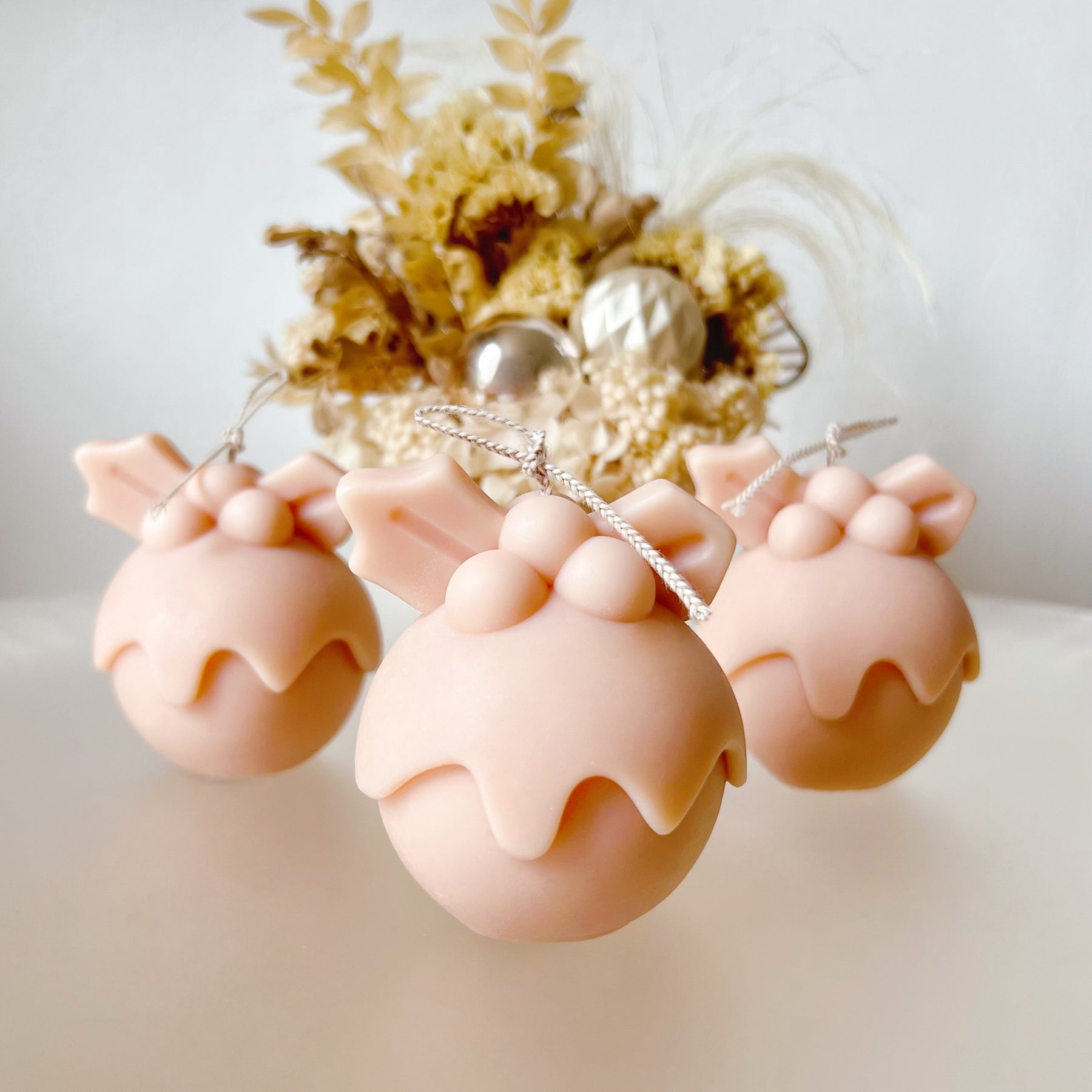 Christmas Bauble Candle, Handmade Christmas Gifts - LMJ Candle