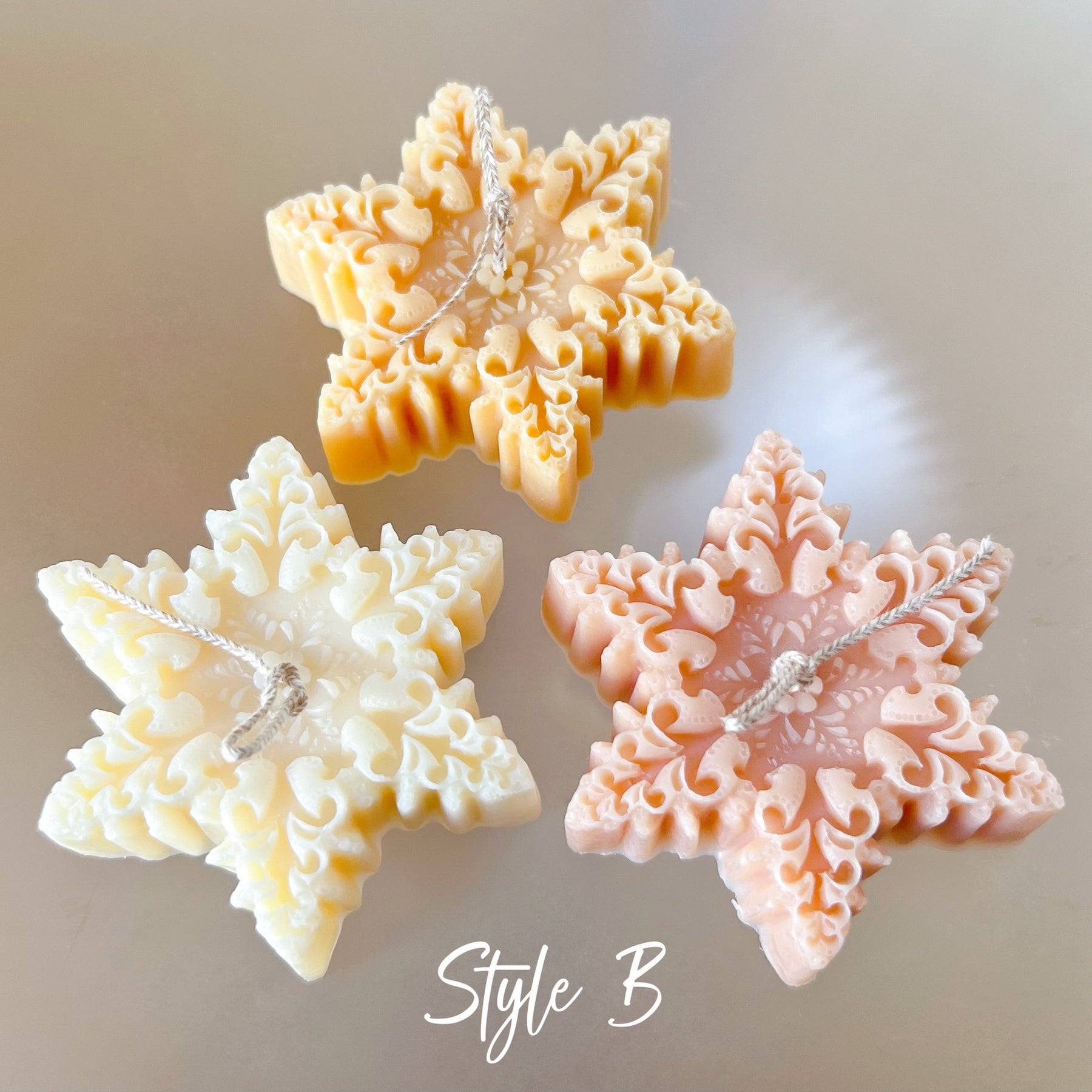 Snowflake Scented Soy Candle, Christmas Candle Gifts - LMJ Candles