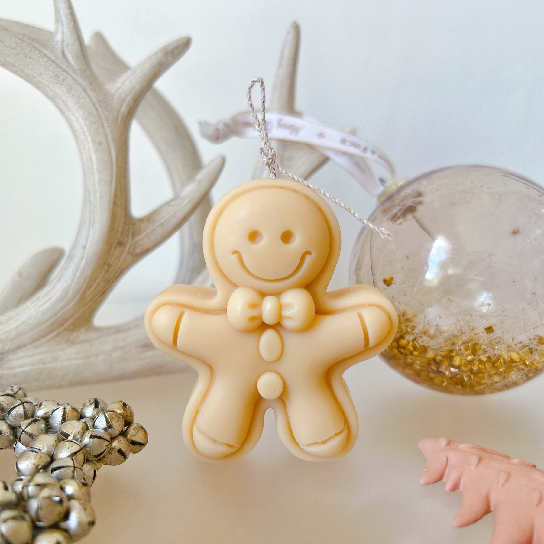 Christmas Gift & Xmas Décor, Gingerbread Man Candle - LMJ Candles