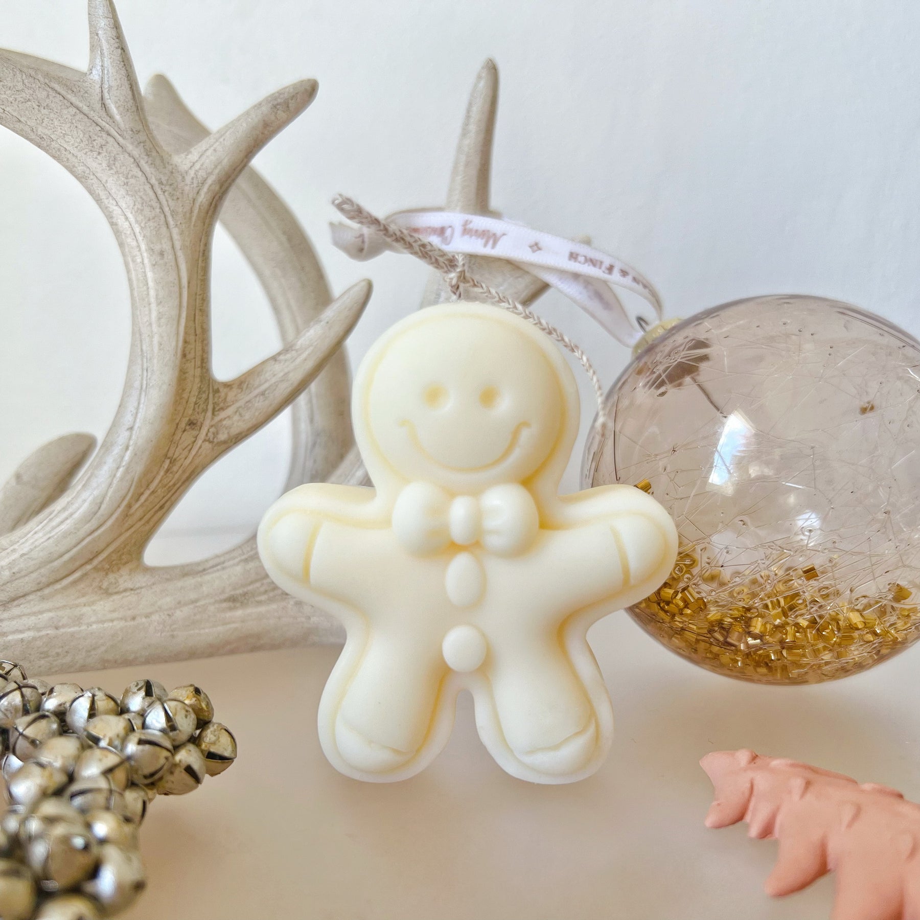 Christmas Gift & Xmas Décor, Gingerbread Man Candle - LMJ Candles