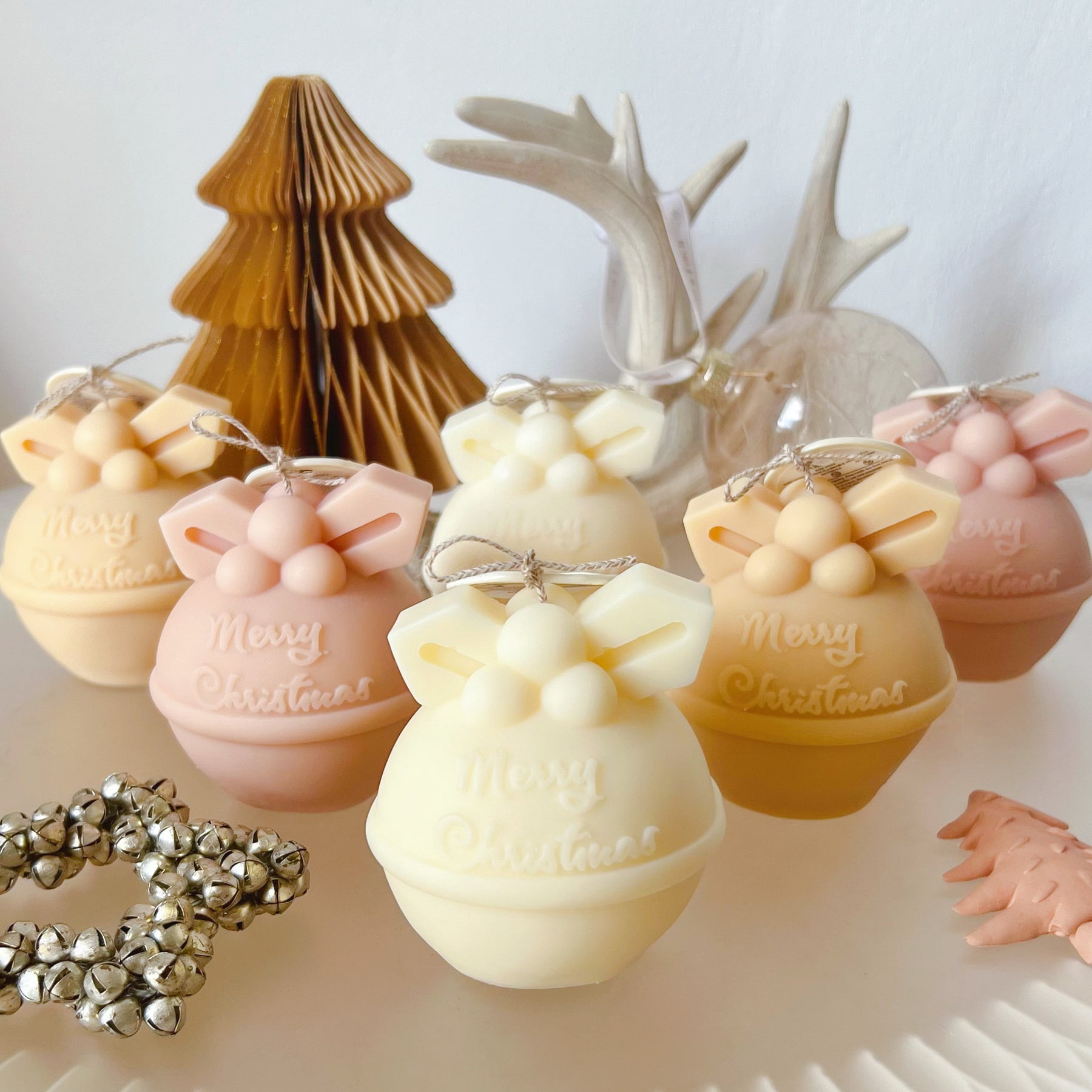 Christmas Bauble Candle, Handmade Christmas Gifts - LMJ Candles