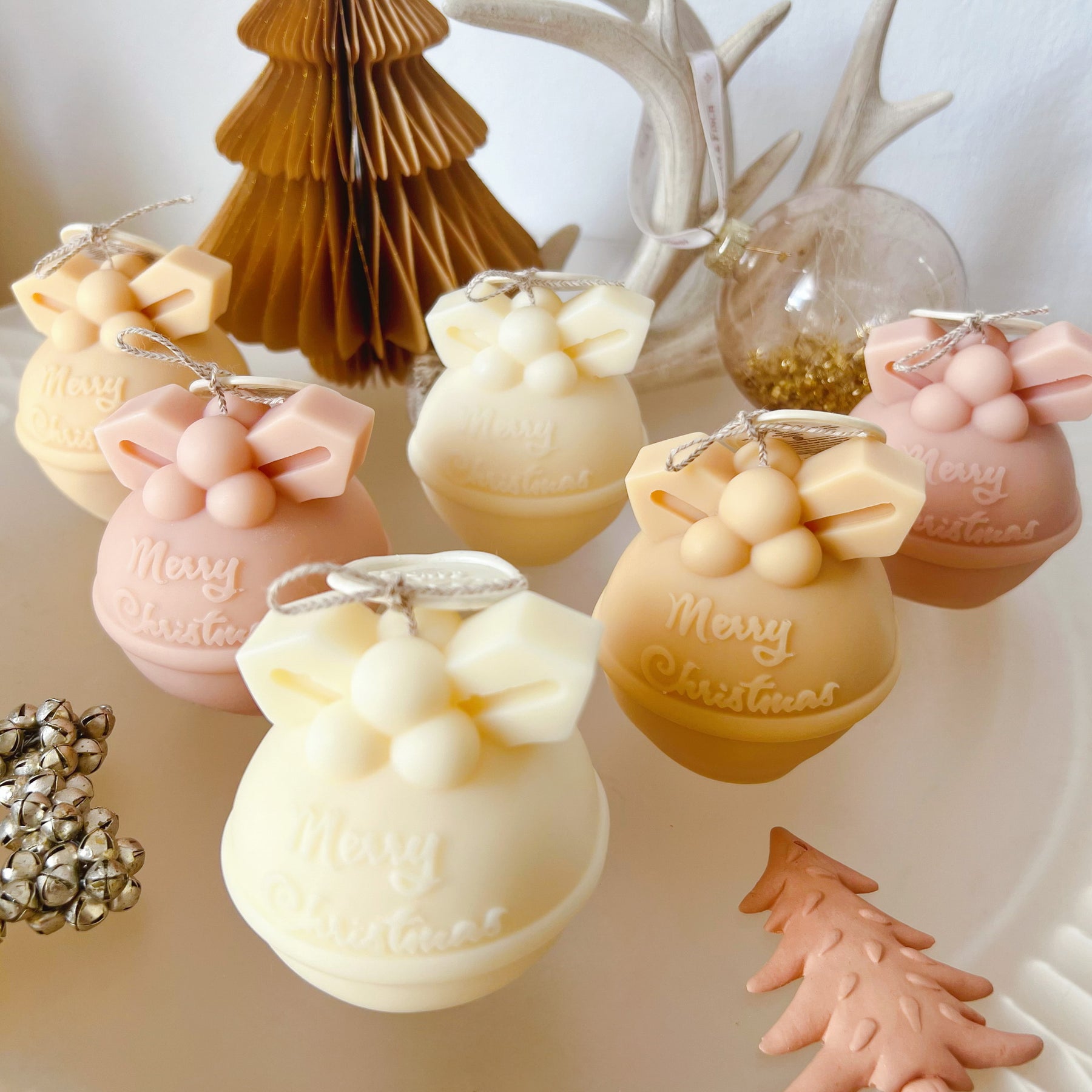 Christmas Bauble Candle, Handmade Christmas Gifts - LMJ Candles