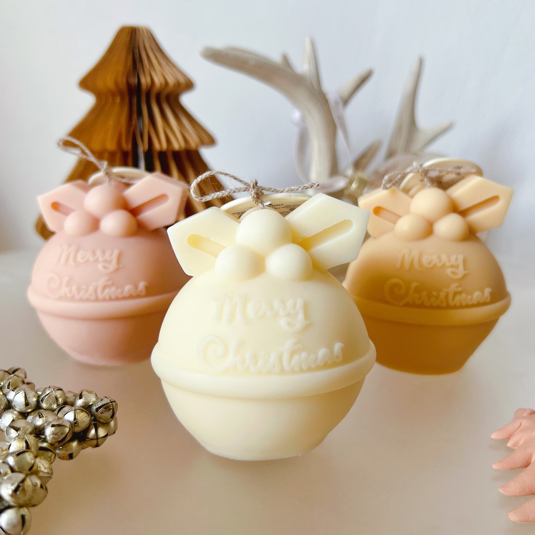 Christmas Bauble Candle, Handmade Christmas Gifts - LMJ Candles