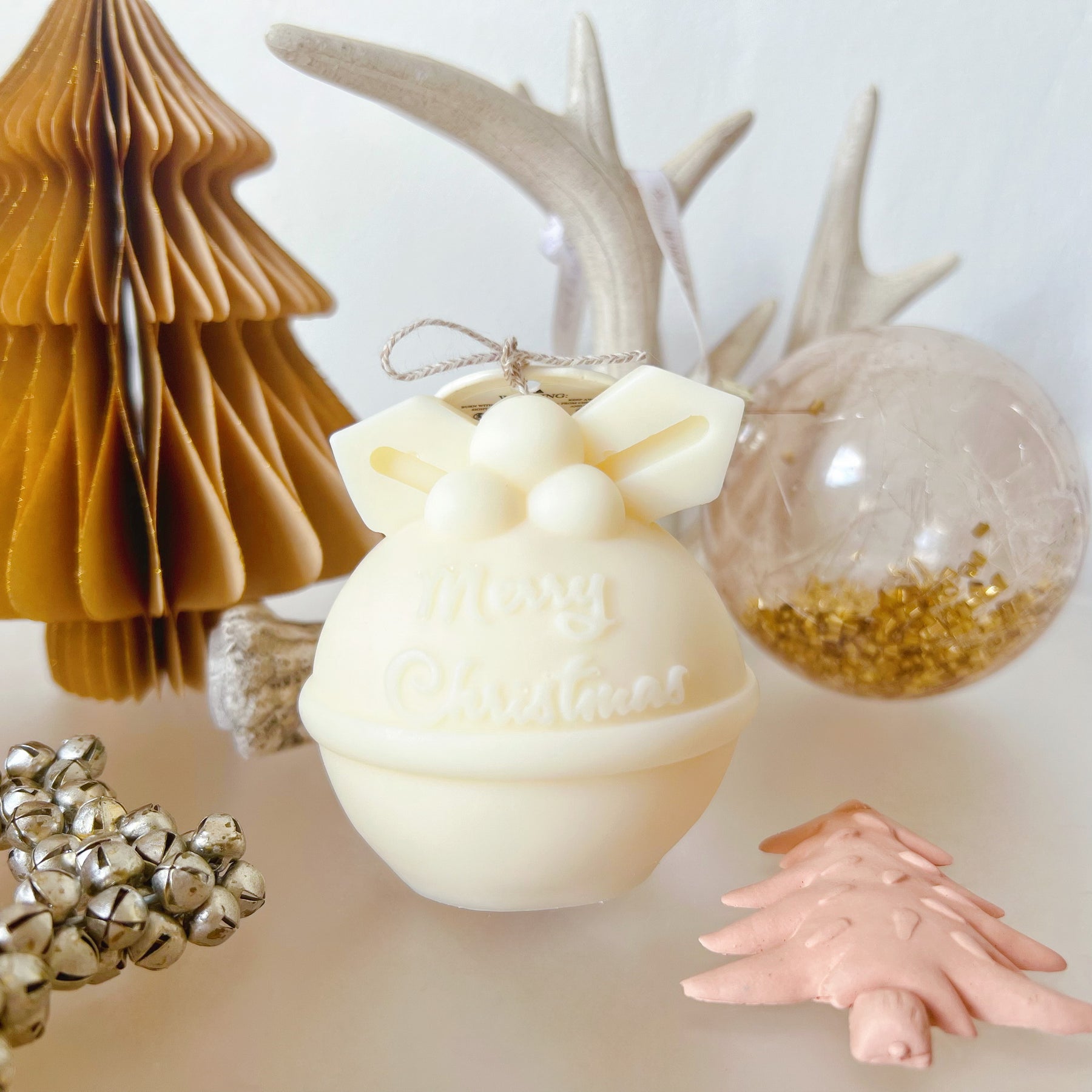Christmas Bauble Candle, Handmade Christmas Gifts - LMJ Candles