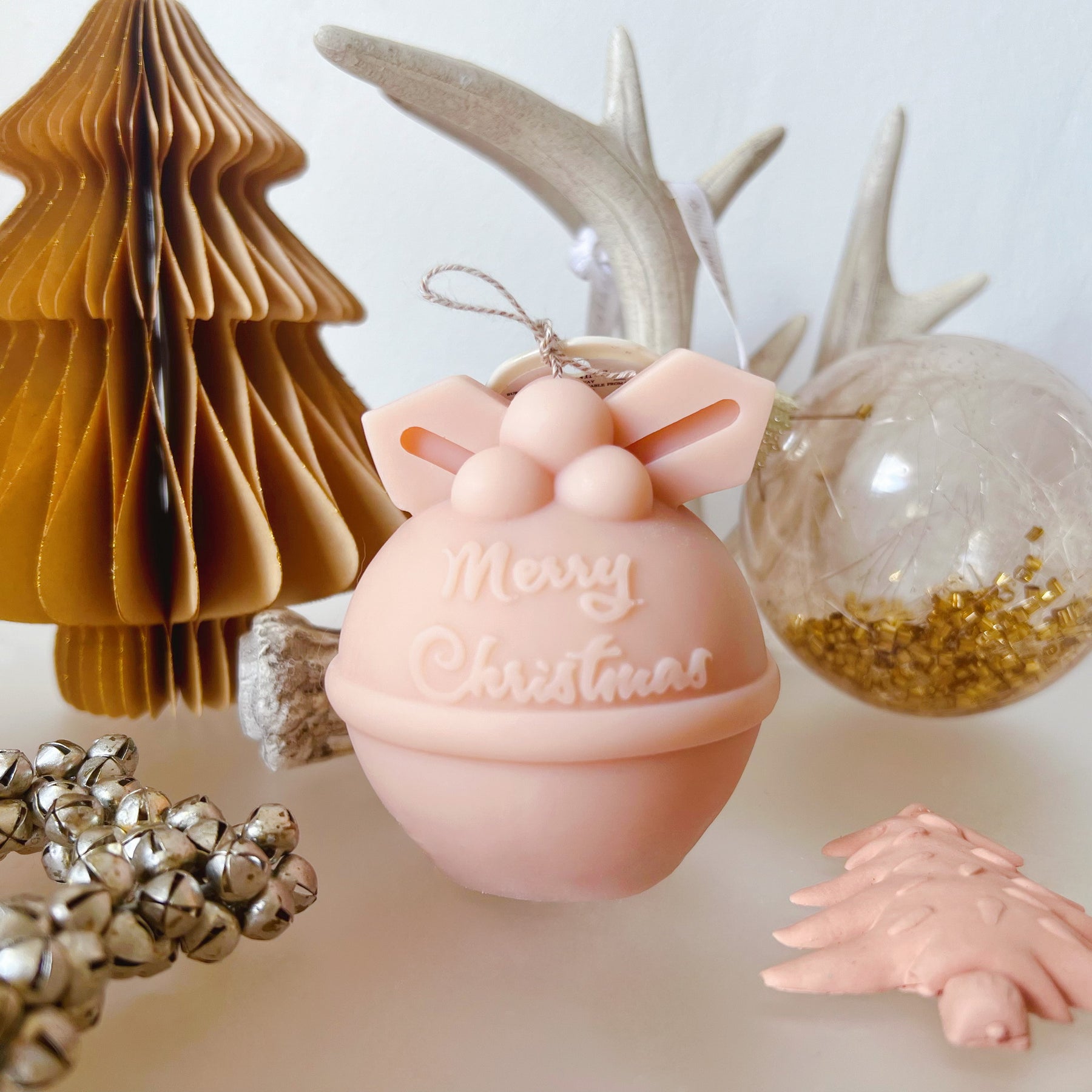 Christmas Bauble Candle, Handmade Christmas Gifts - LMJ Candles