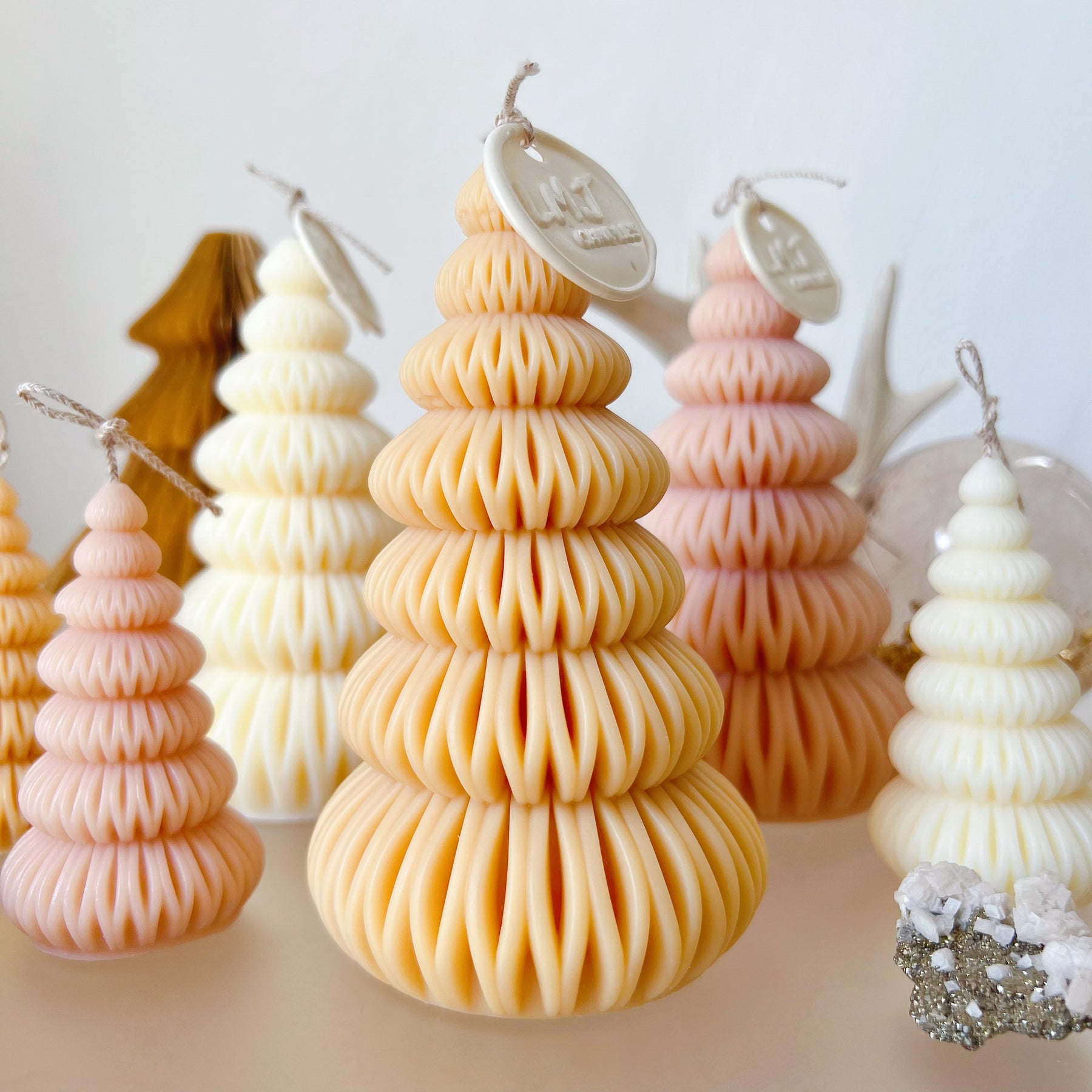 Origami Christmas Tree Candle, Handmade Xmas Décor - LMJ Candles
