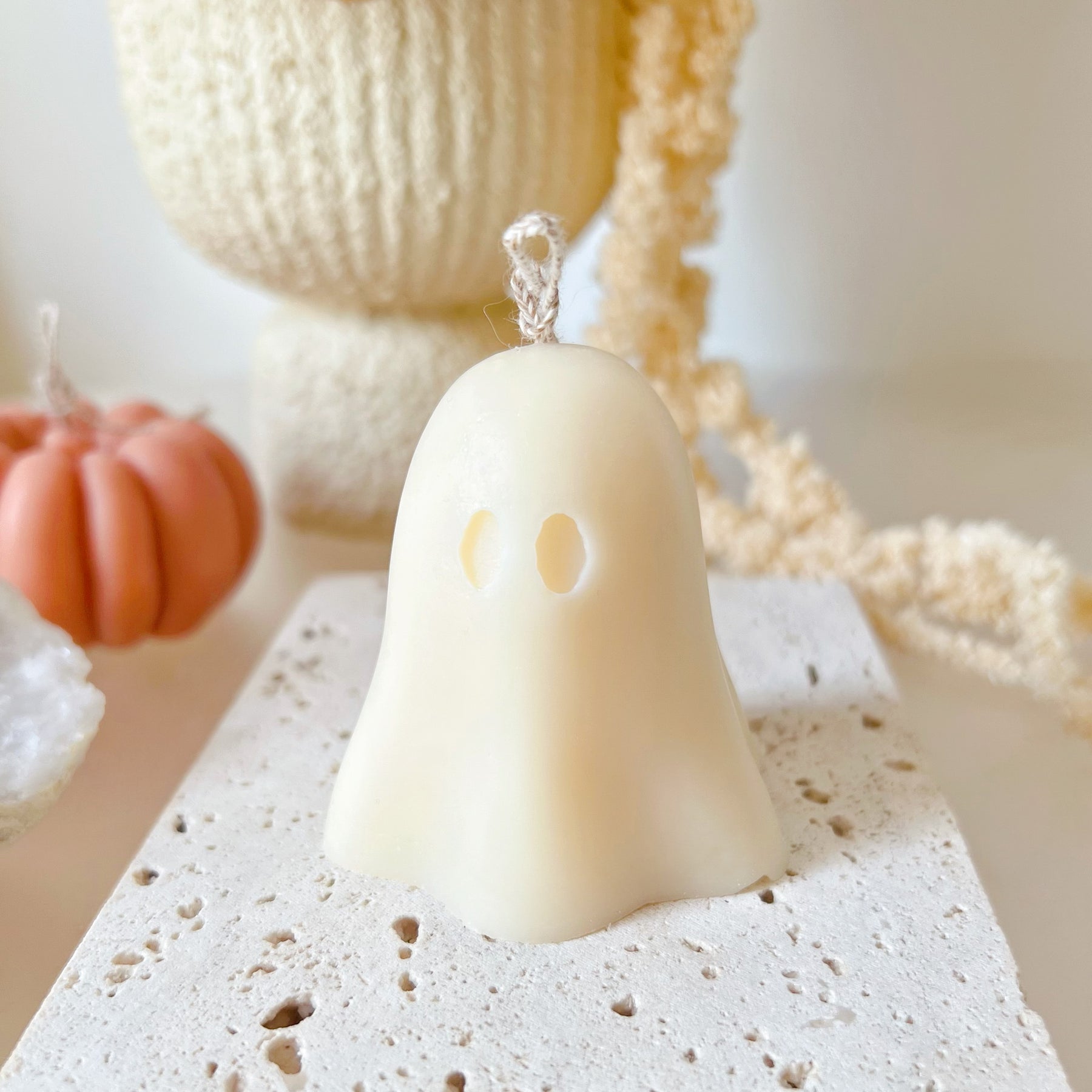 Halloween Ghost Scented Soy Candle, Halloween Gift - LMJ Candles