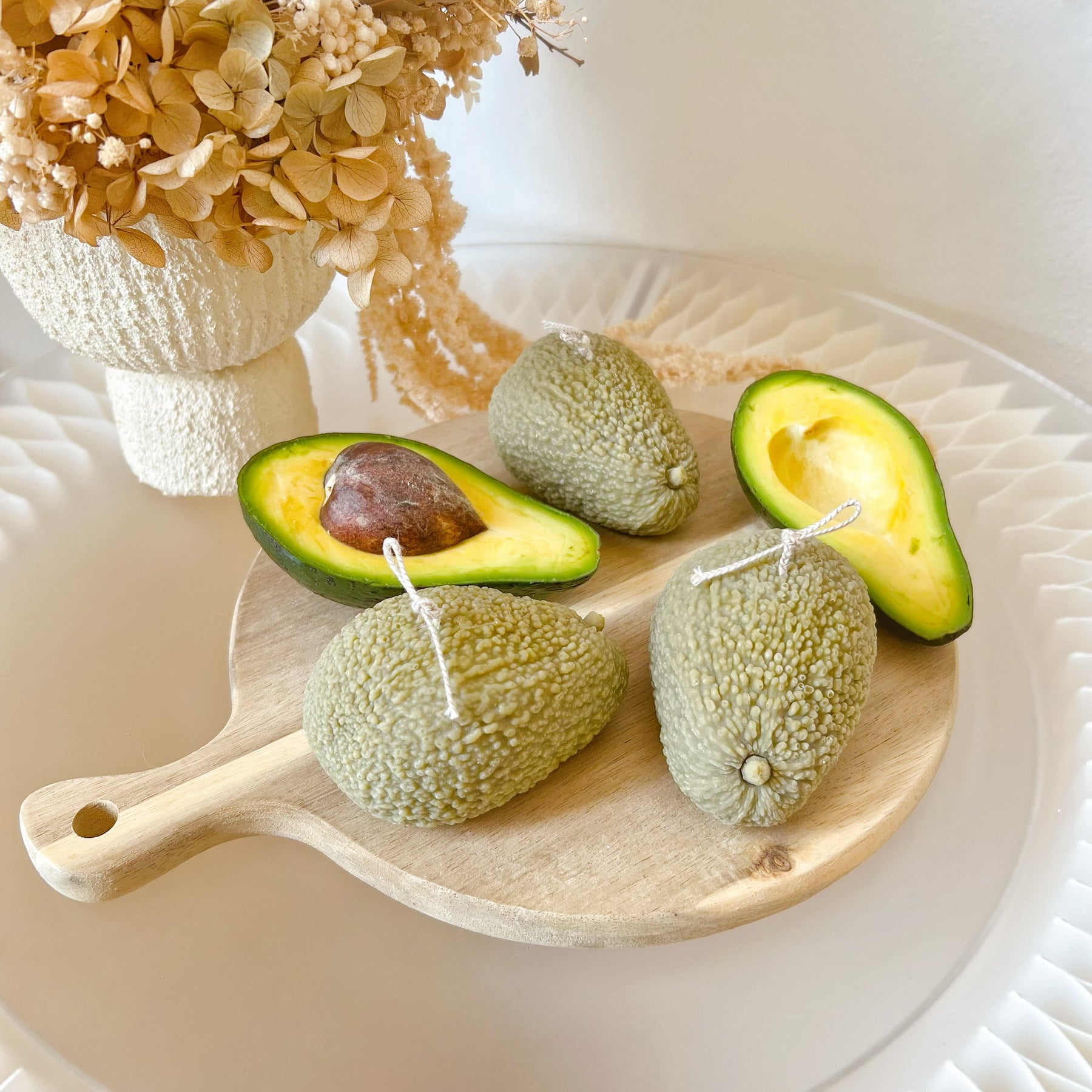 Avocado Shaped Scented Fruit Candle - LMJ Candles