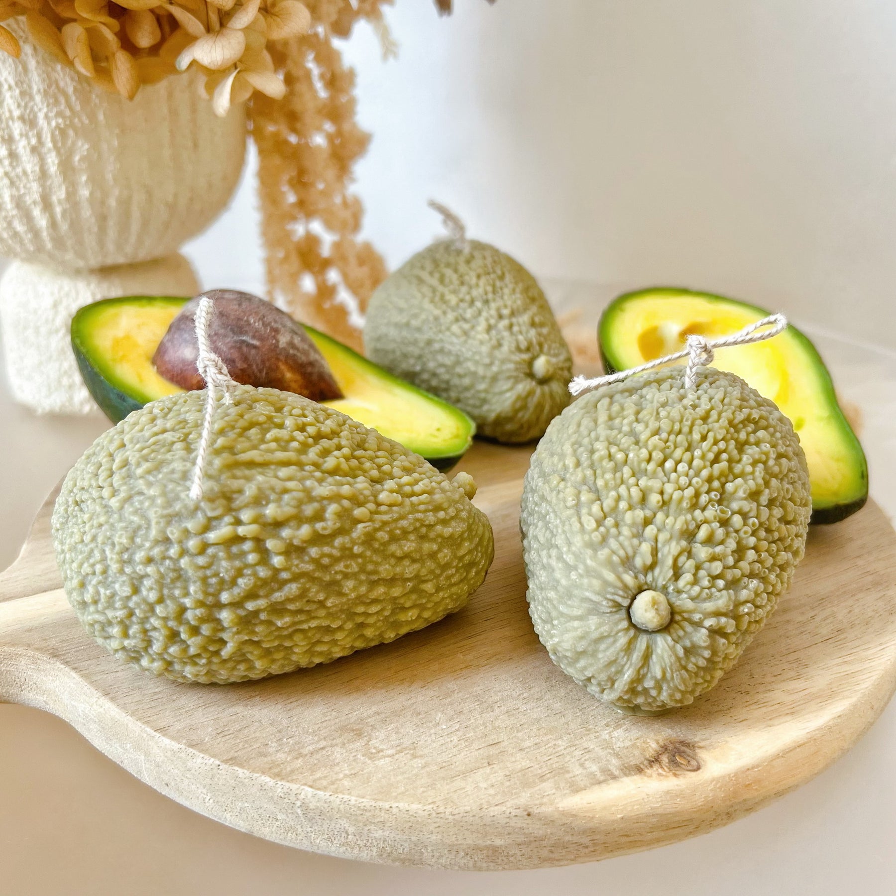 Avocado Shaped Scented Fruit Candle - LMJ Candles