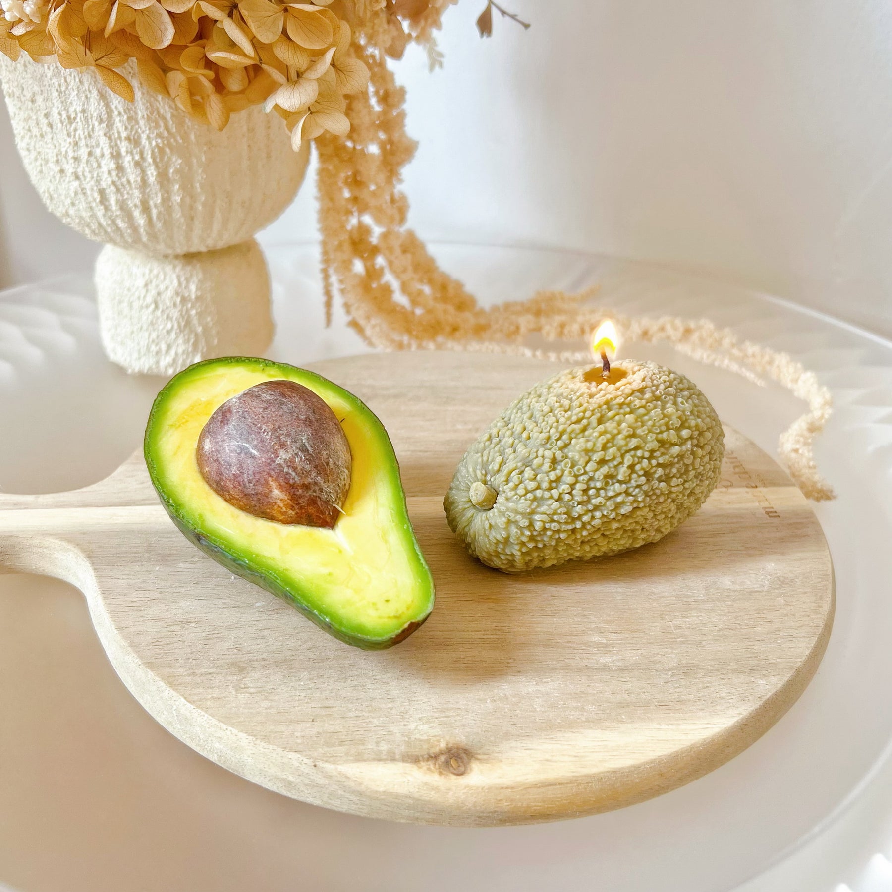 Avocado Shaped Scented Fruit Candle - LMJ Candles
