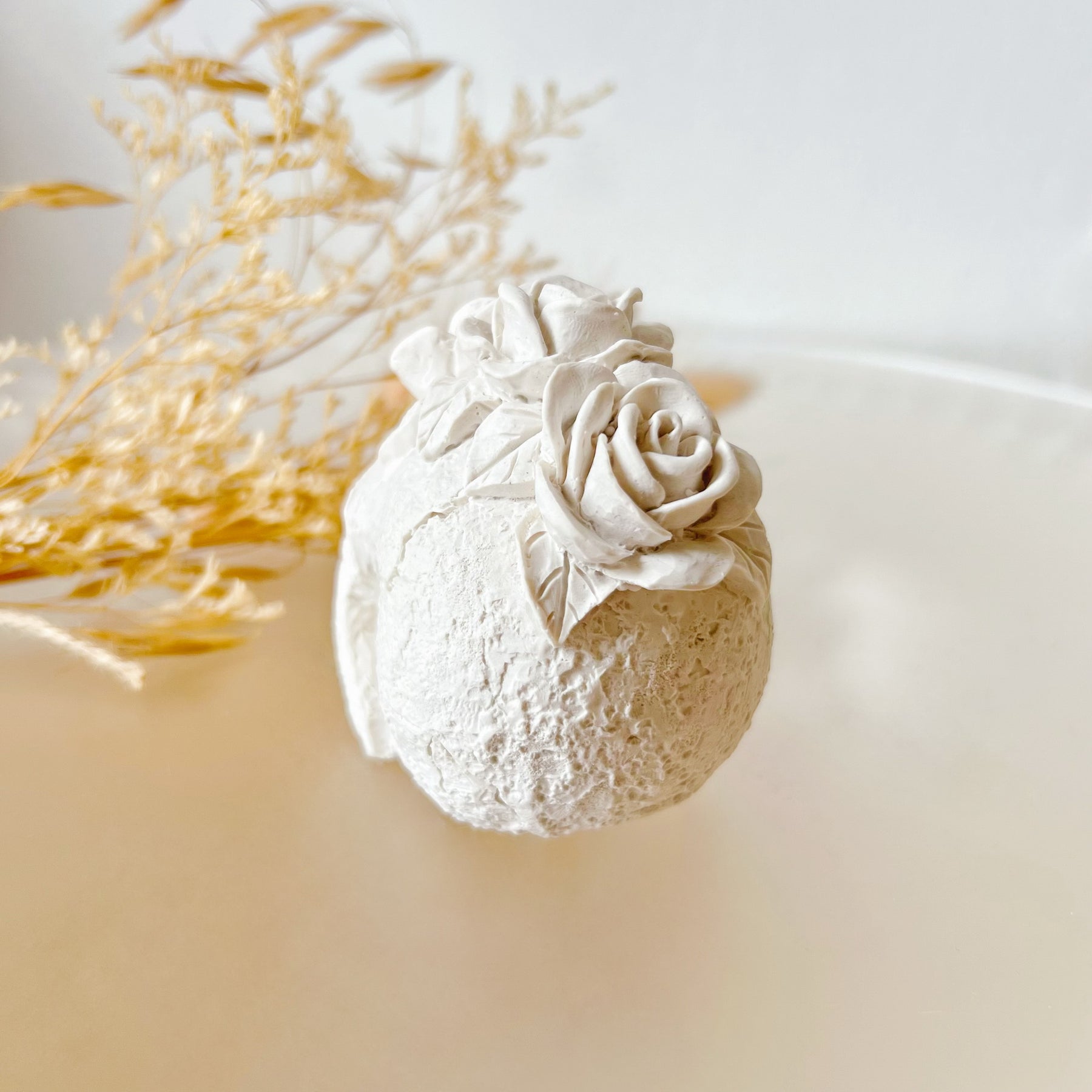 Skull Rose Home Décor, Handmade Halloween Gift - LMJ Candles