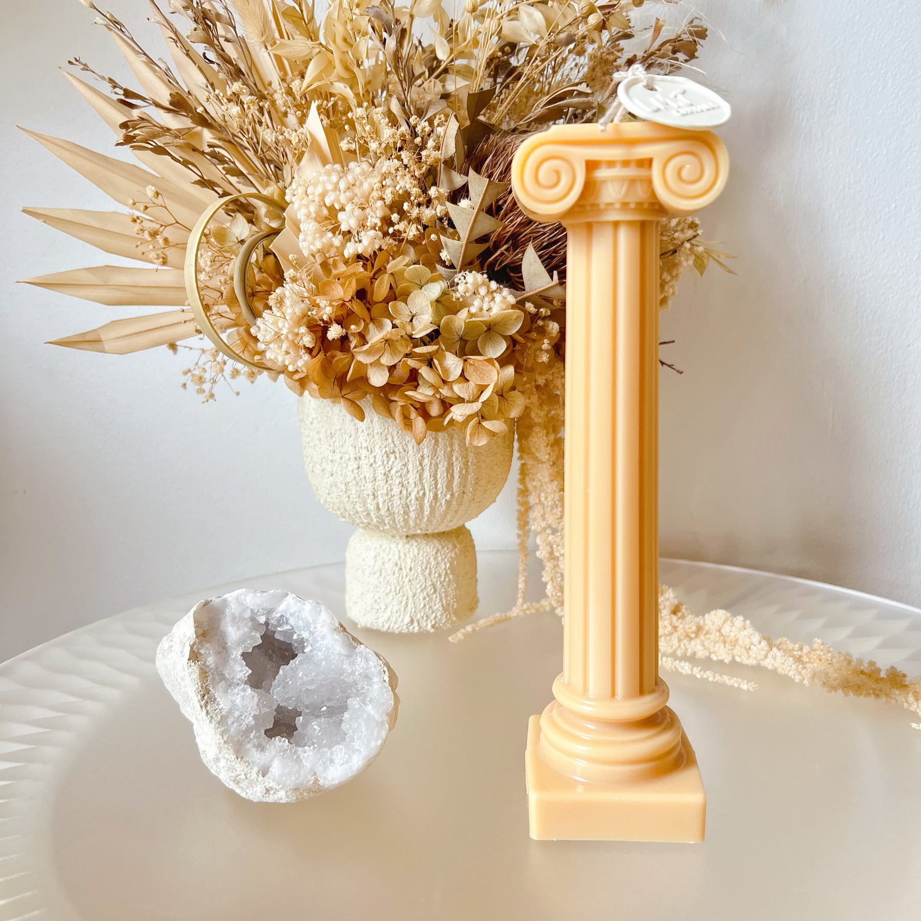 Roman Column, Ionic Column Scented Soy Candle - LMJ Candles