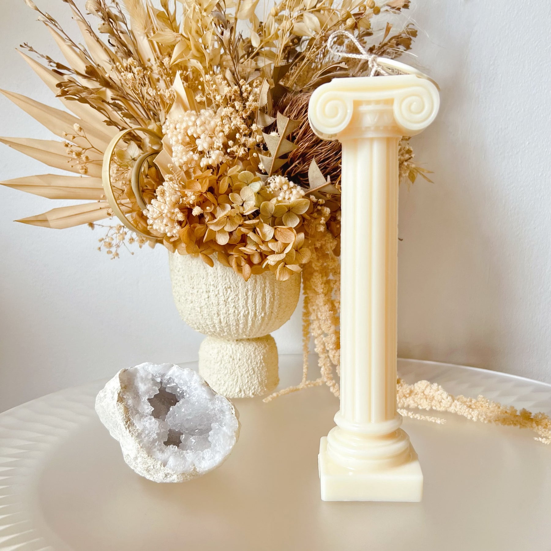 Roman Column, Ionic Column Scented Soy Candle - LMJ Candles