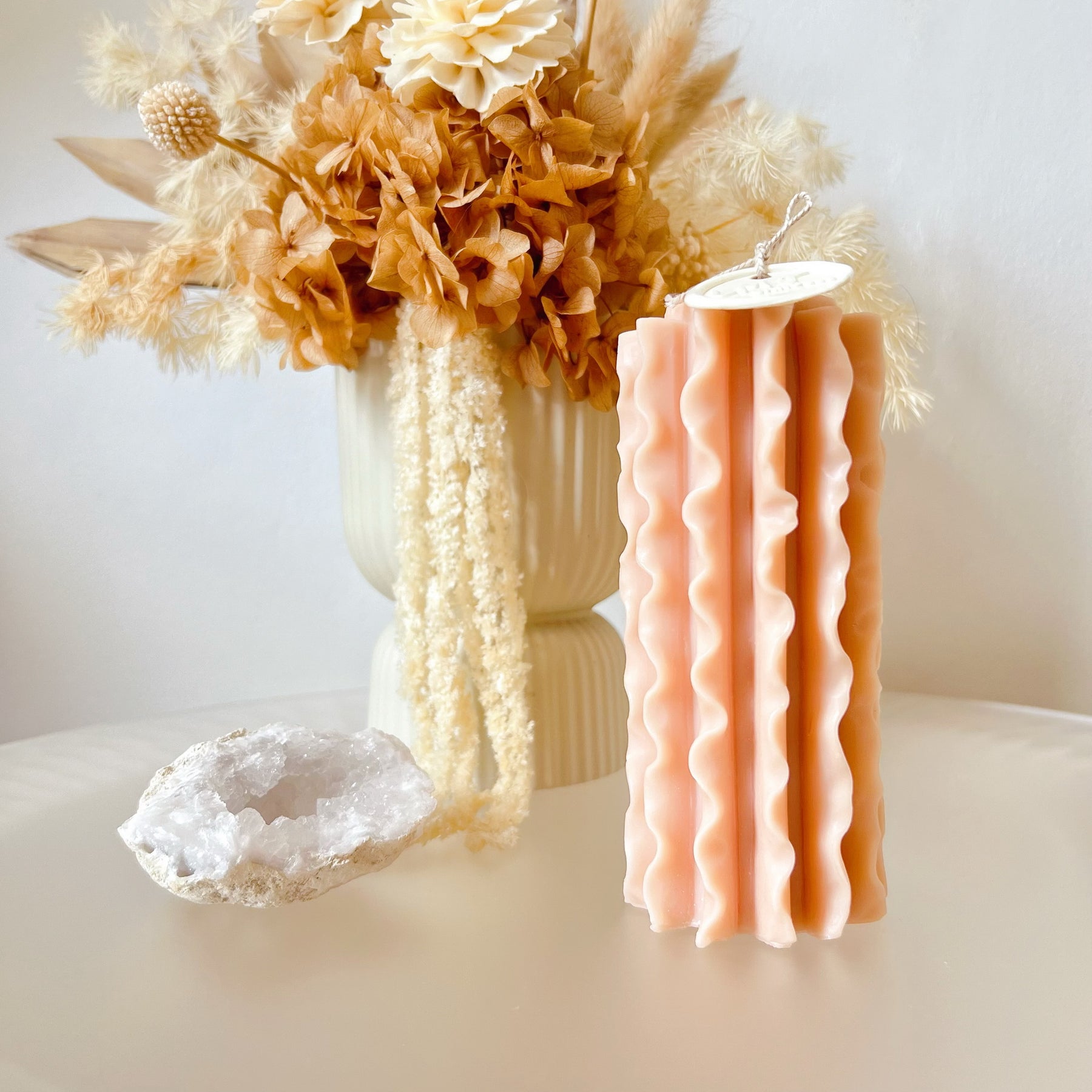 Frill Scented Soy Pillar Candle - Home Fragrances | LMJ Candles