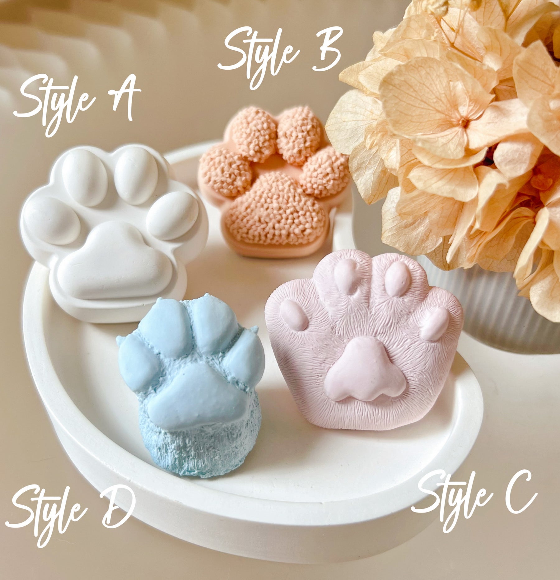 Cute Cat Paw Dog Paw Air Freshener - Car Vent Clip | LMJ Candles
