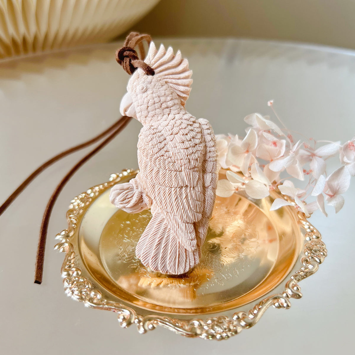 Cockatoo Bird Handmade Car Vent Air Freshener | Hanging Diffuser | Handmade Car & Home Fragrances Australia | LMJ Candles