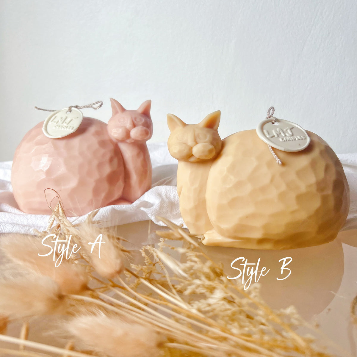 Chubby Cat Scented Soy Candle: Cat Lovers Gift - LMJ Candles