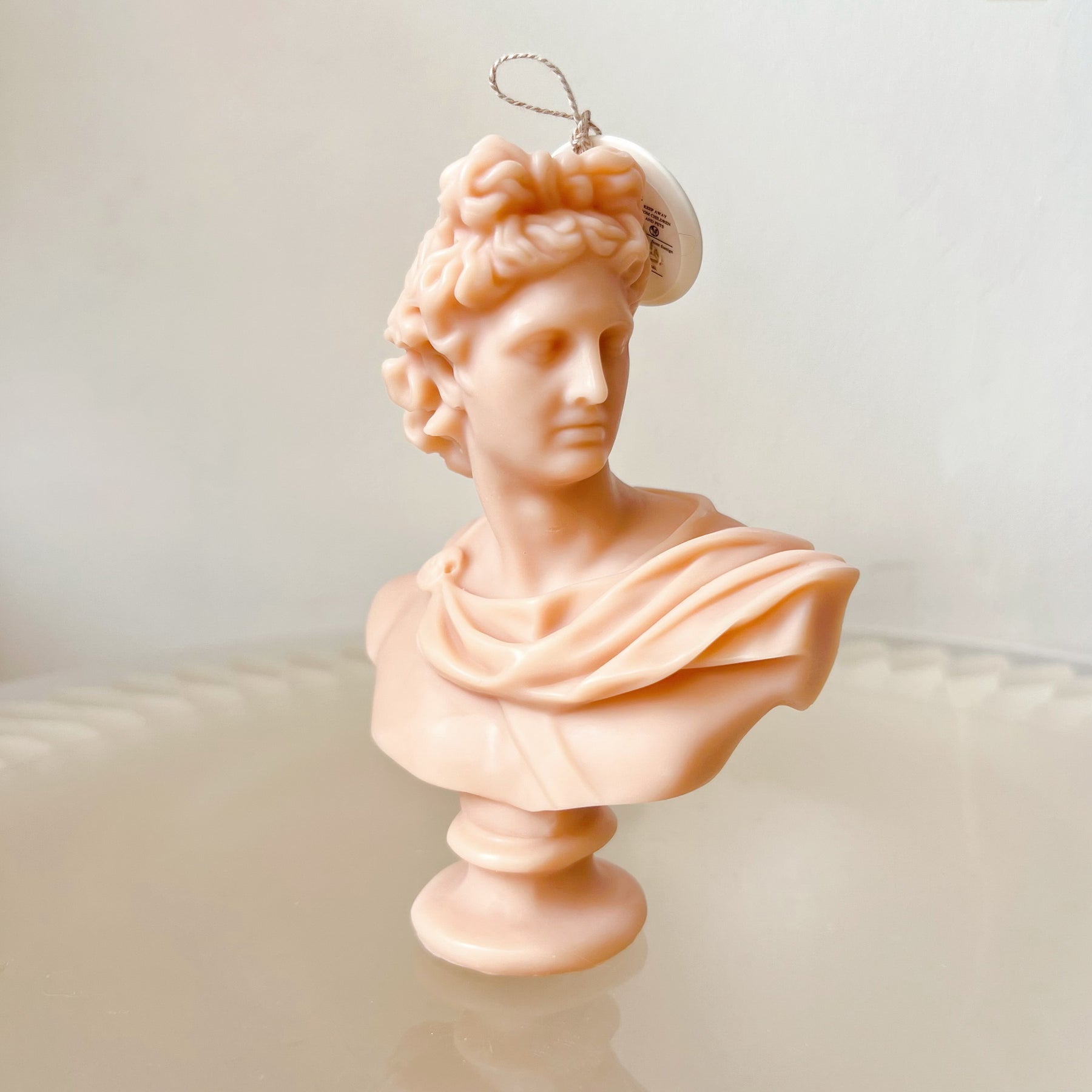 Apollo Bust Scented Soy Candle, Ancient Greek Art - LMJ Candles