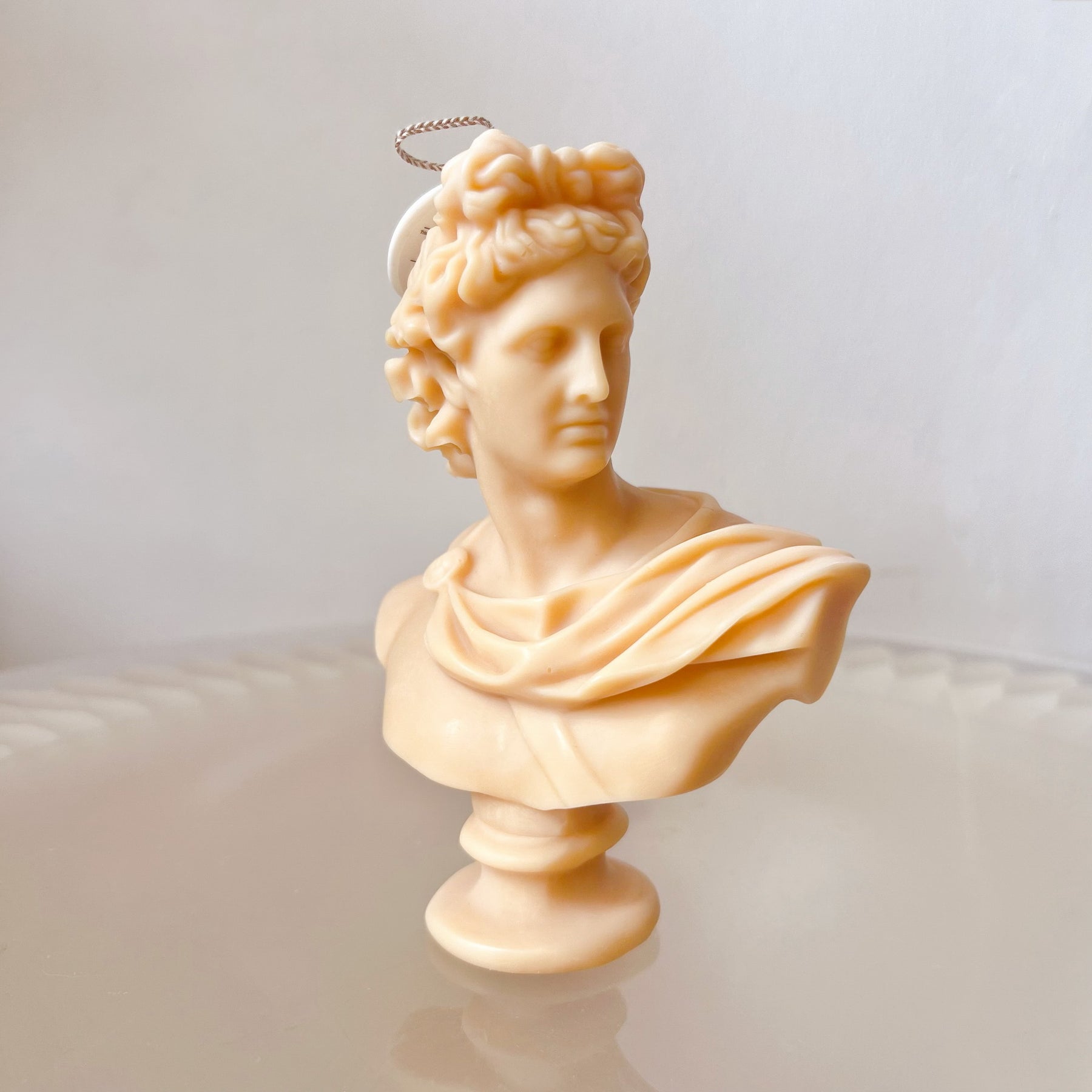 Apollo Bust Scented Soy Candle, Ancient Greek Art - LMJ Candles