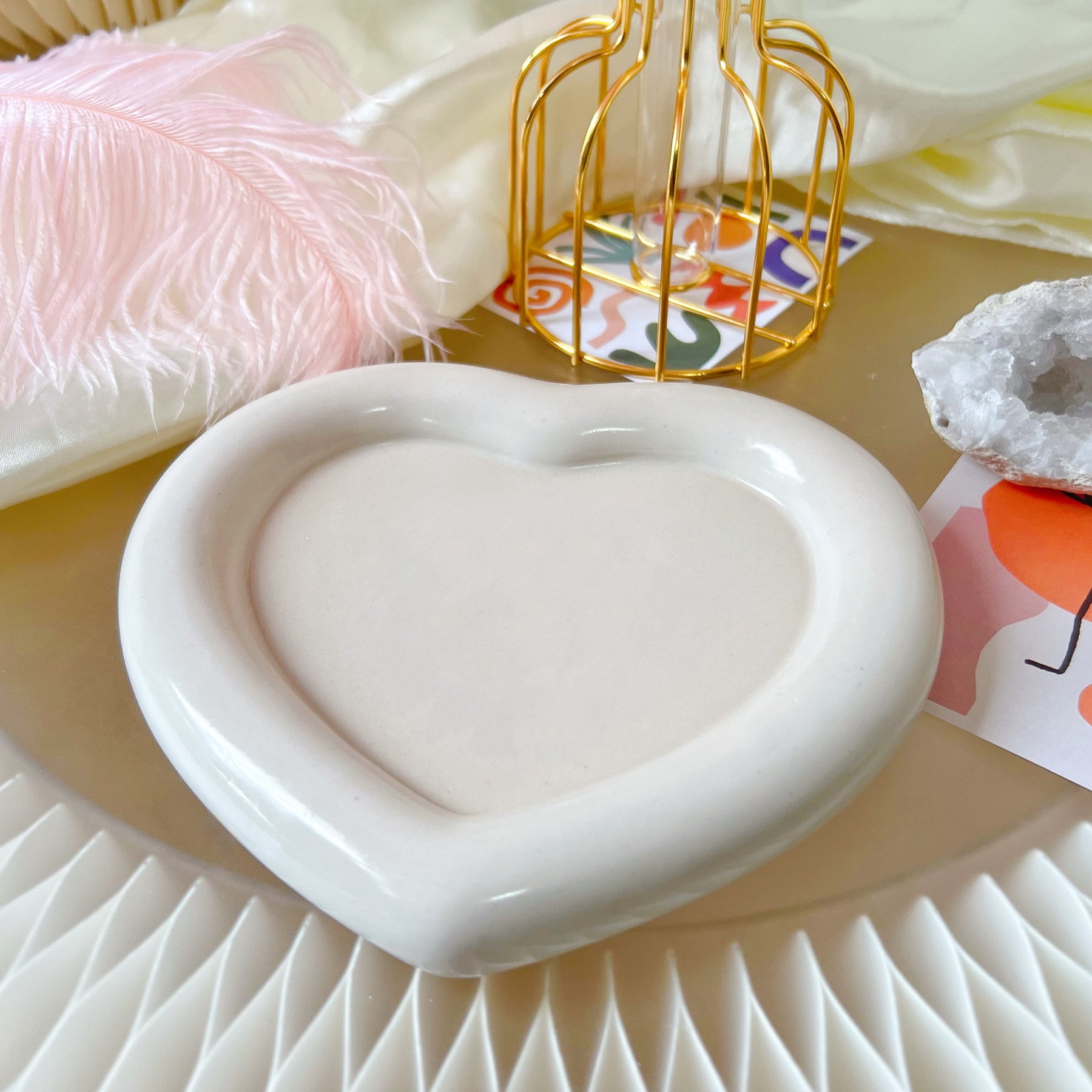 Heart Shaped Personalized Alphabet Letter Candle Tray | LMJ Candles