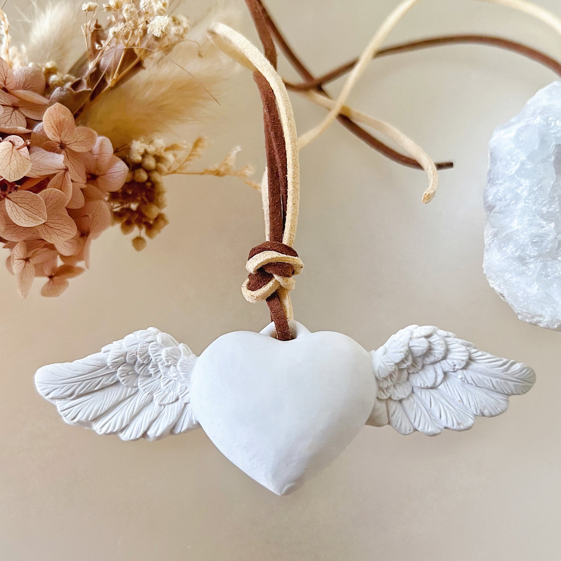 Angel Wings Heart Shaped Car Hanging Diffuser | LMJ Candles