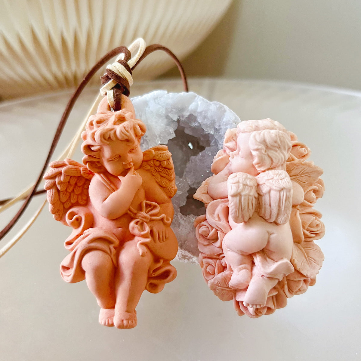 Winged Cherub Car Air Freshener - Angel Décor | LMJ Candles