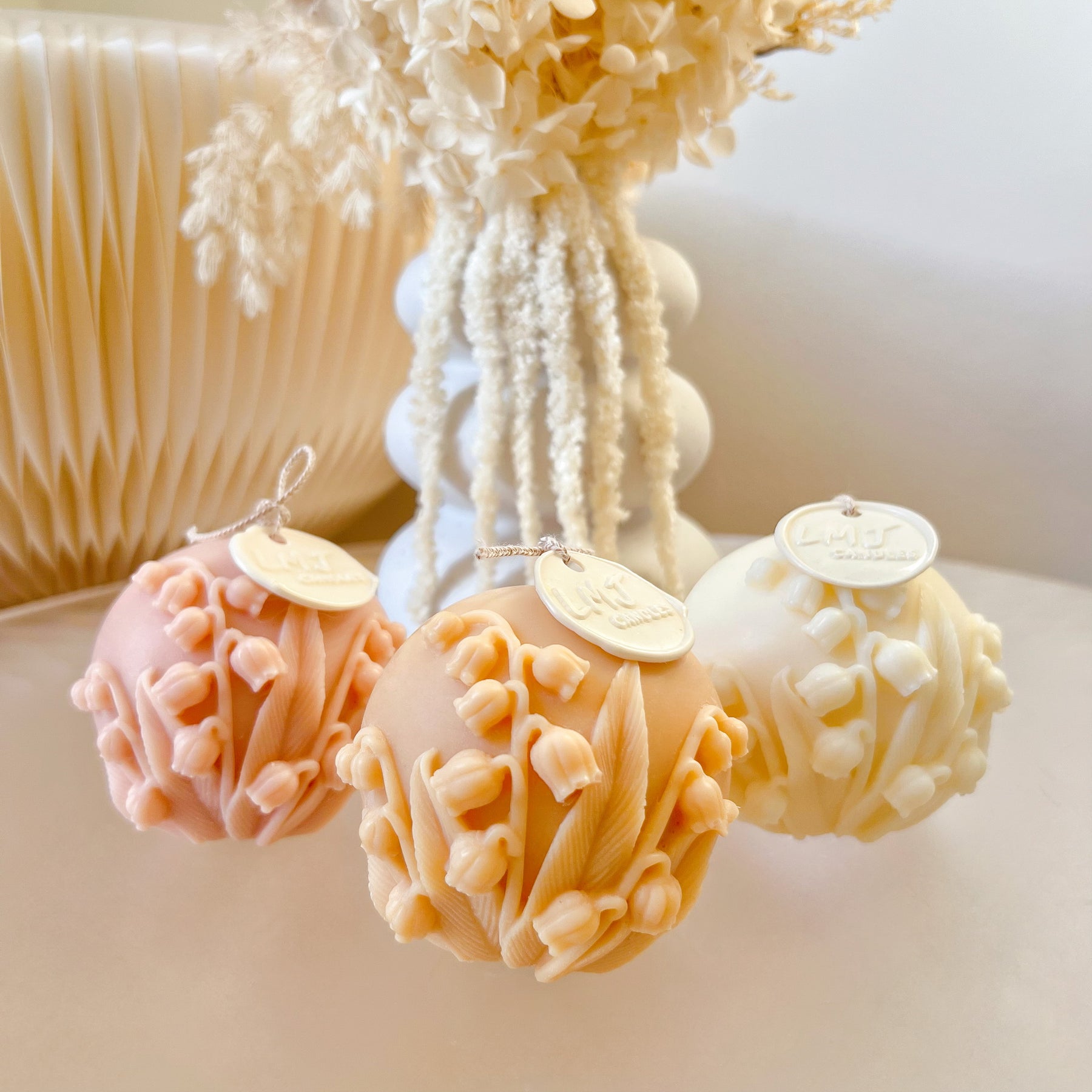 Home Décor: Lily Of The Valley Scented Soy Flower Candle | LMJ Candles