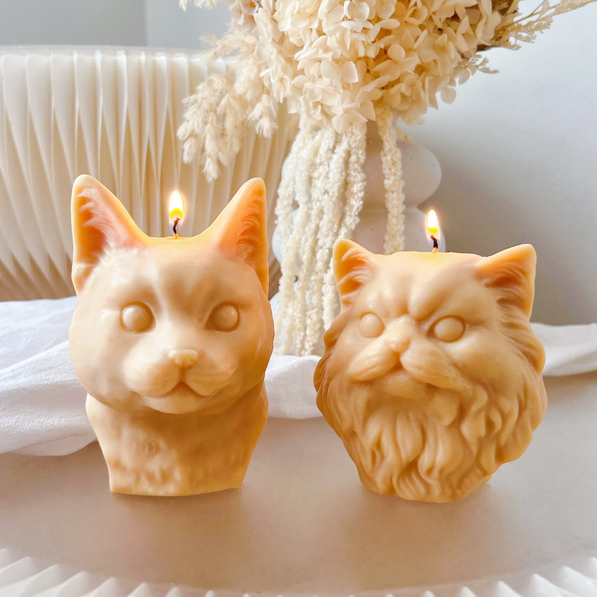 Cat Bust Scented Soy Candle | Animal Candle Australia LMJ Candles