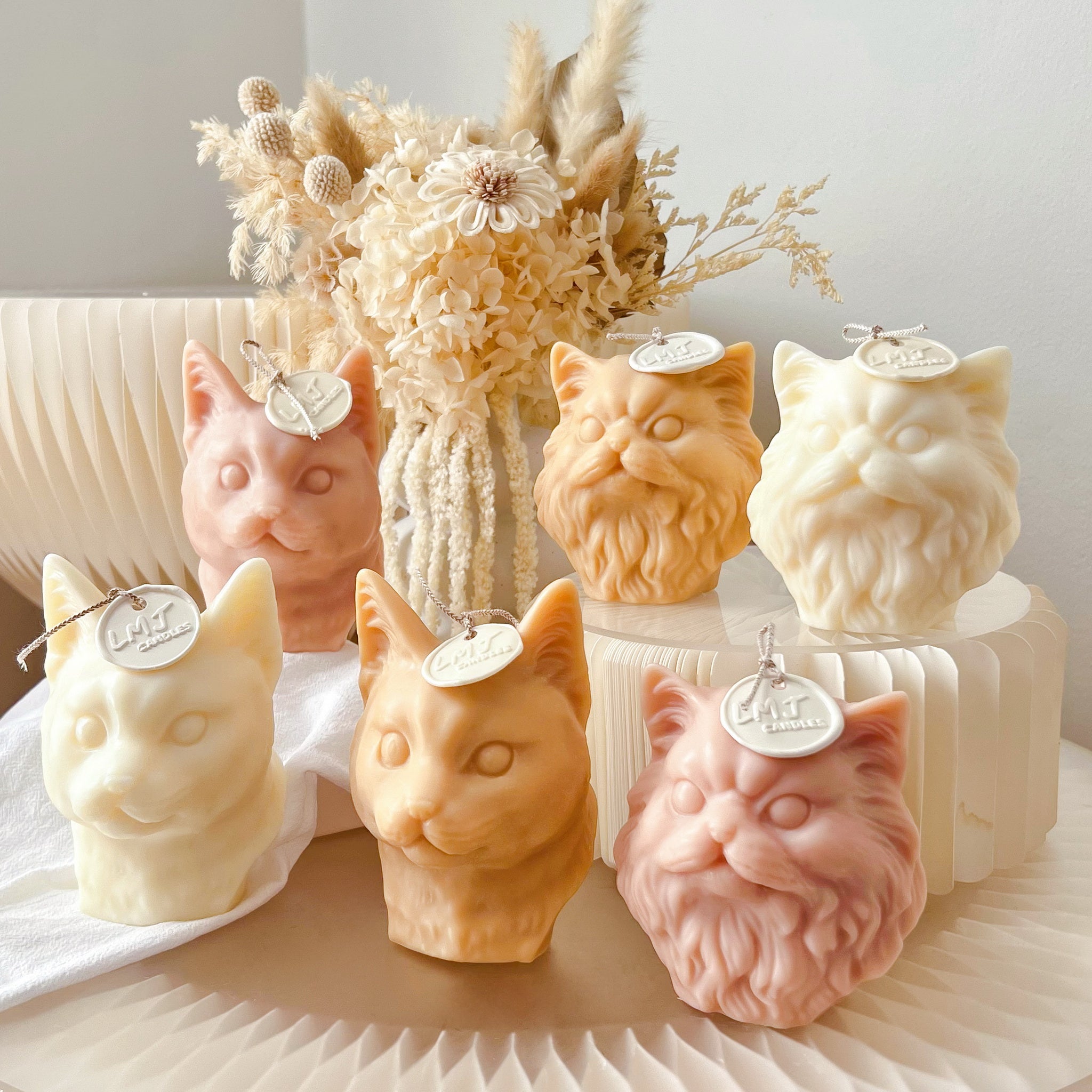 Handmade Cat Shaped Candle, Soy Wax Candle - LMJ Candles