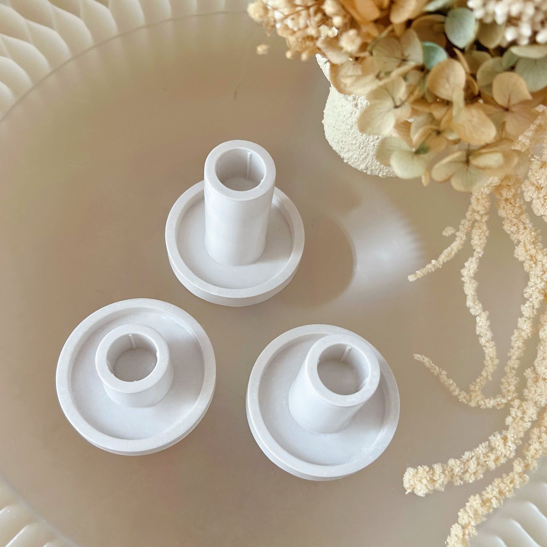 Handcrafted Classic Round Taper Candle Holder | LMJ Candles