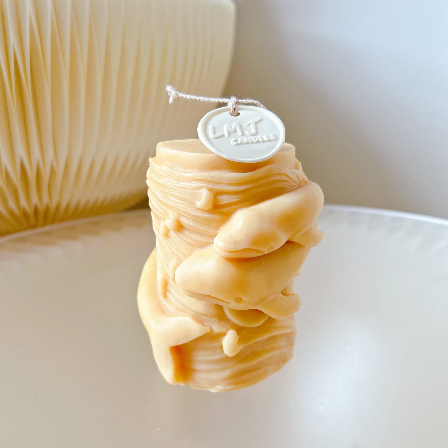 Whale Pillar Animal Shaped Scented Soy Candle - LMJ Candles