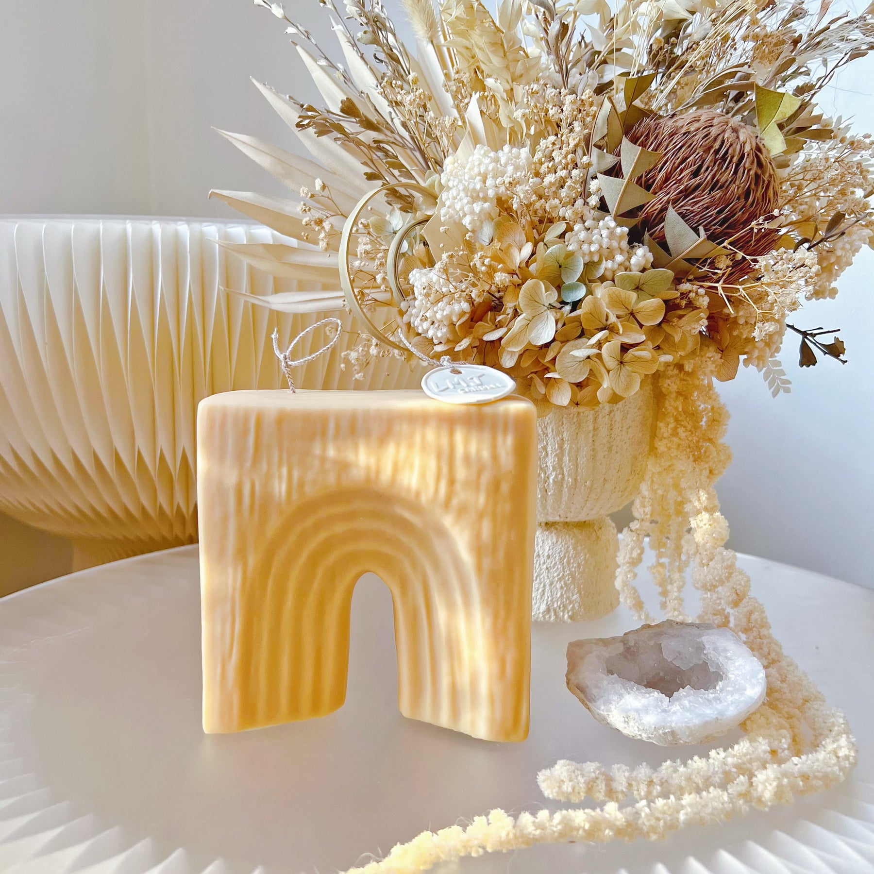 Large Rainbow Arch Scented Candle - Unique Home Décor | LMJ Candles