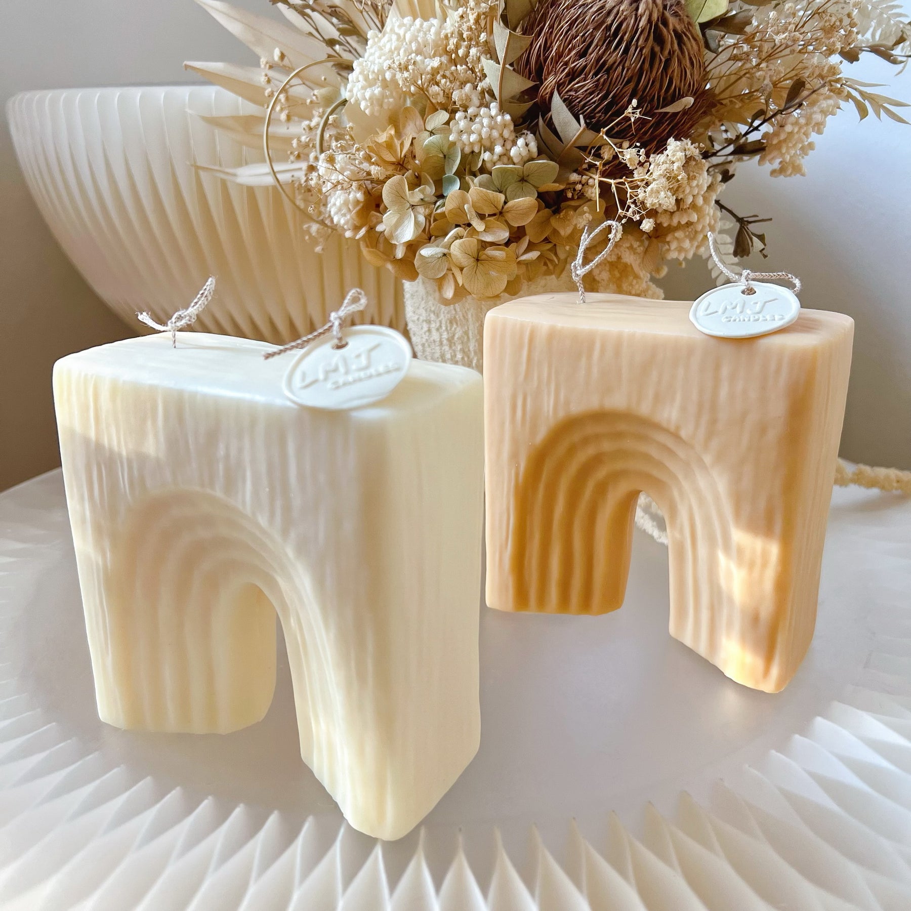 Large Rainbow Arch Scented Candle - Unique Home Décor | LMJ Candles