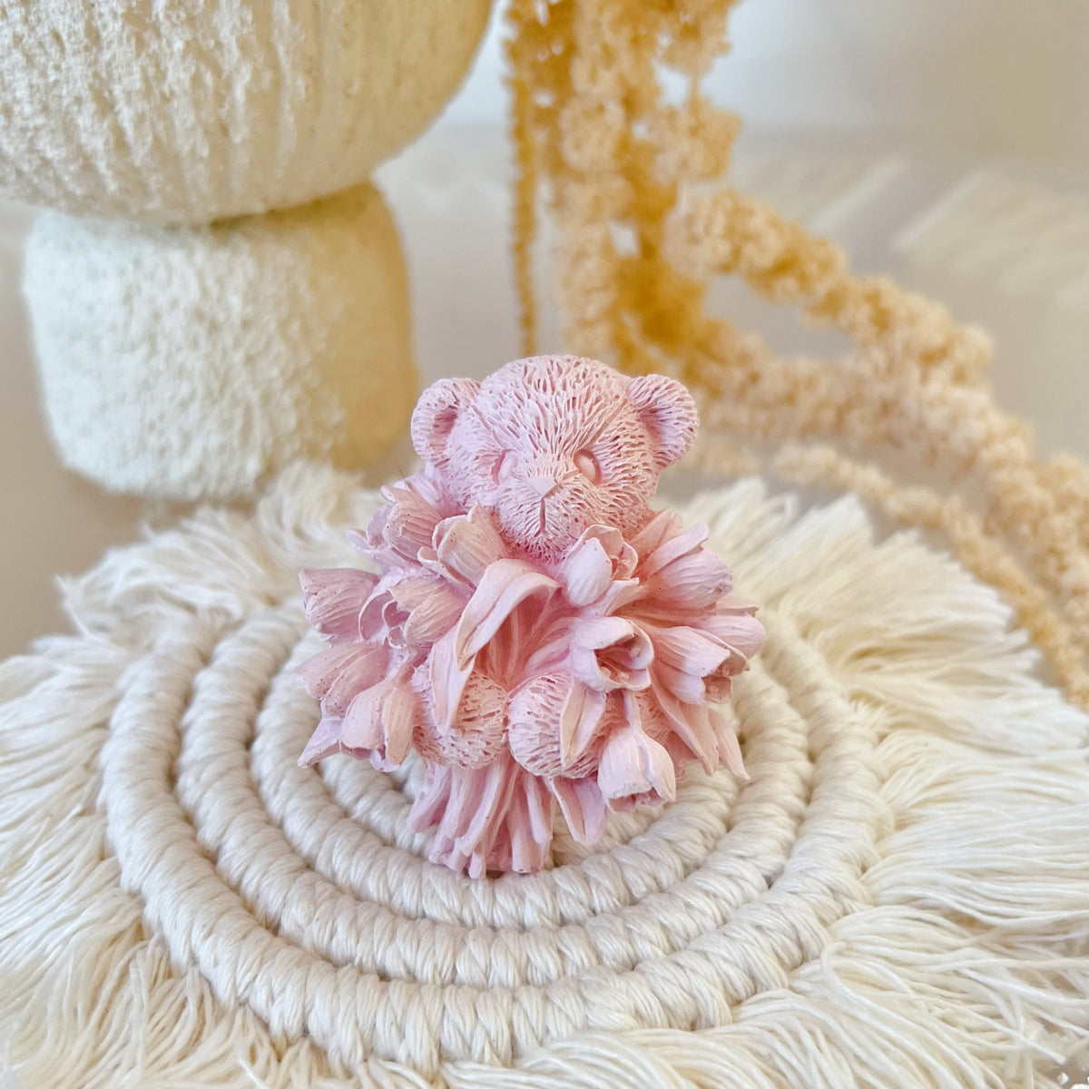 Tulip Teddy Bear Car Air Freshener, Car Vent Clip - LMJ Candles