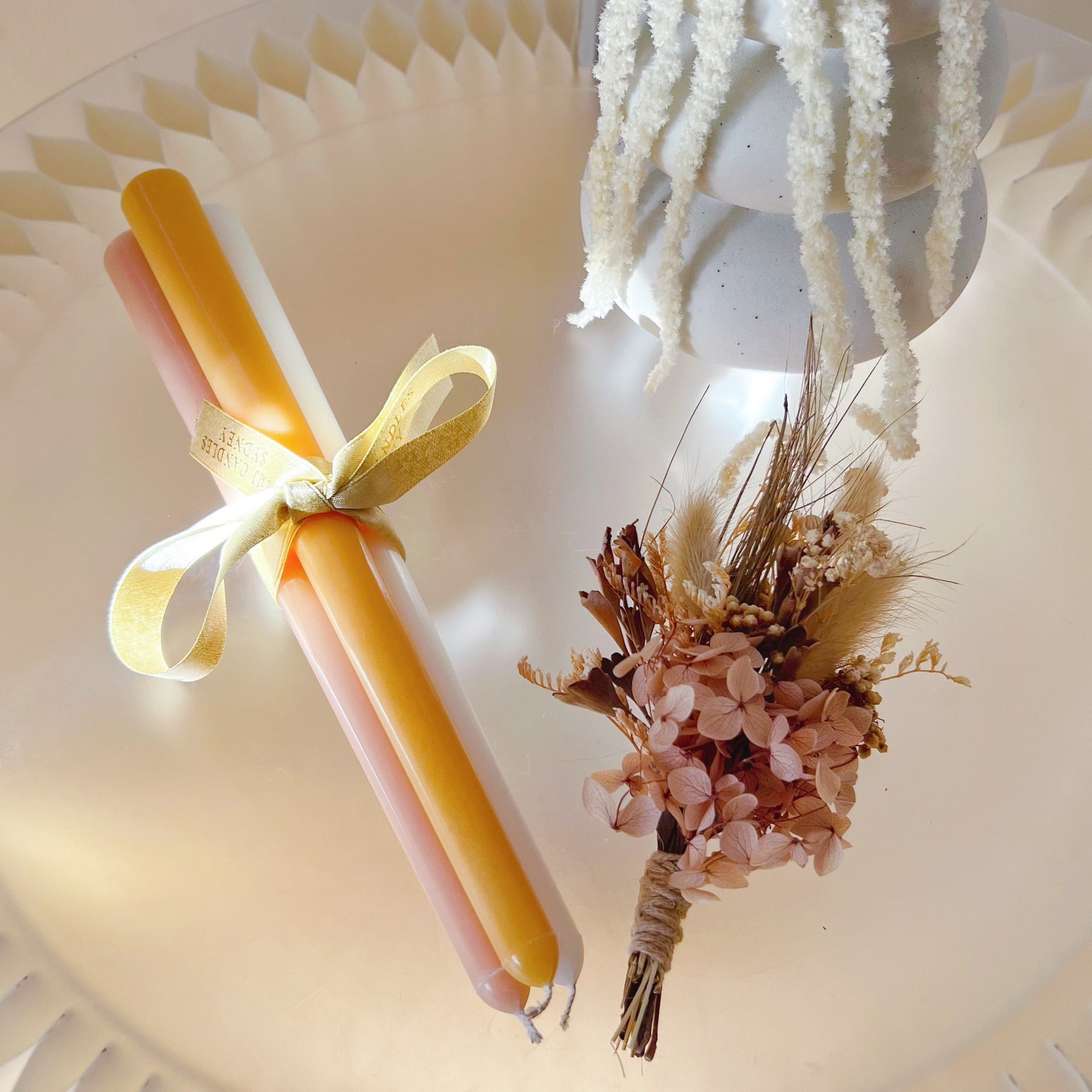 Simple Dripless Dinner Candle - Unscented Taper Candle | LMJ Candles