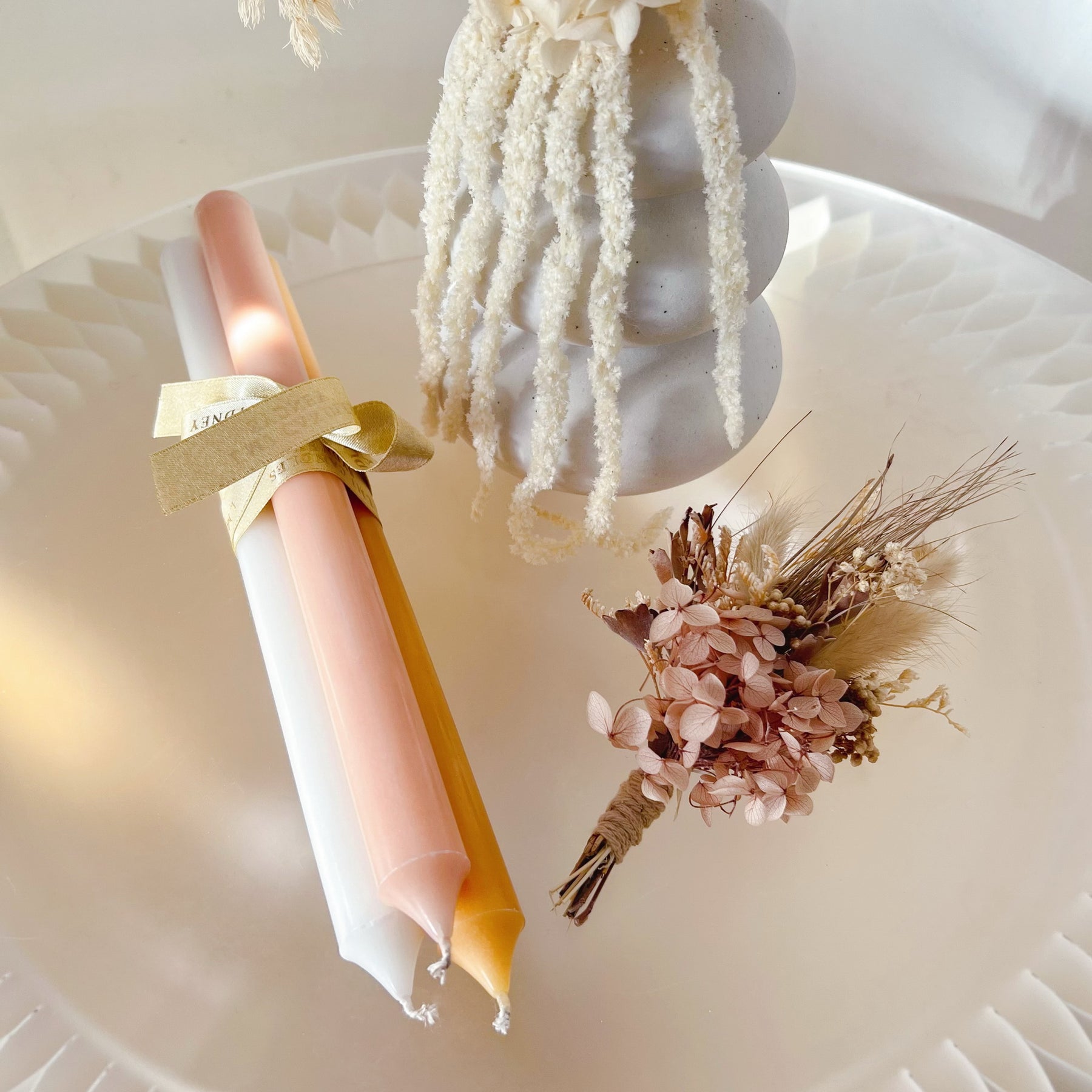 Tall Simple Dripless Dinner Candle - Unscented Taper Candle | LMJ Candles