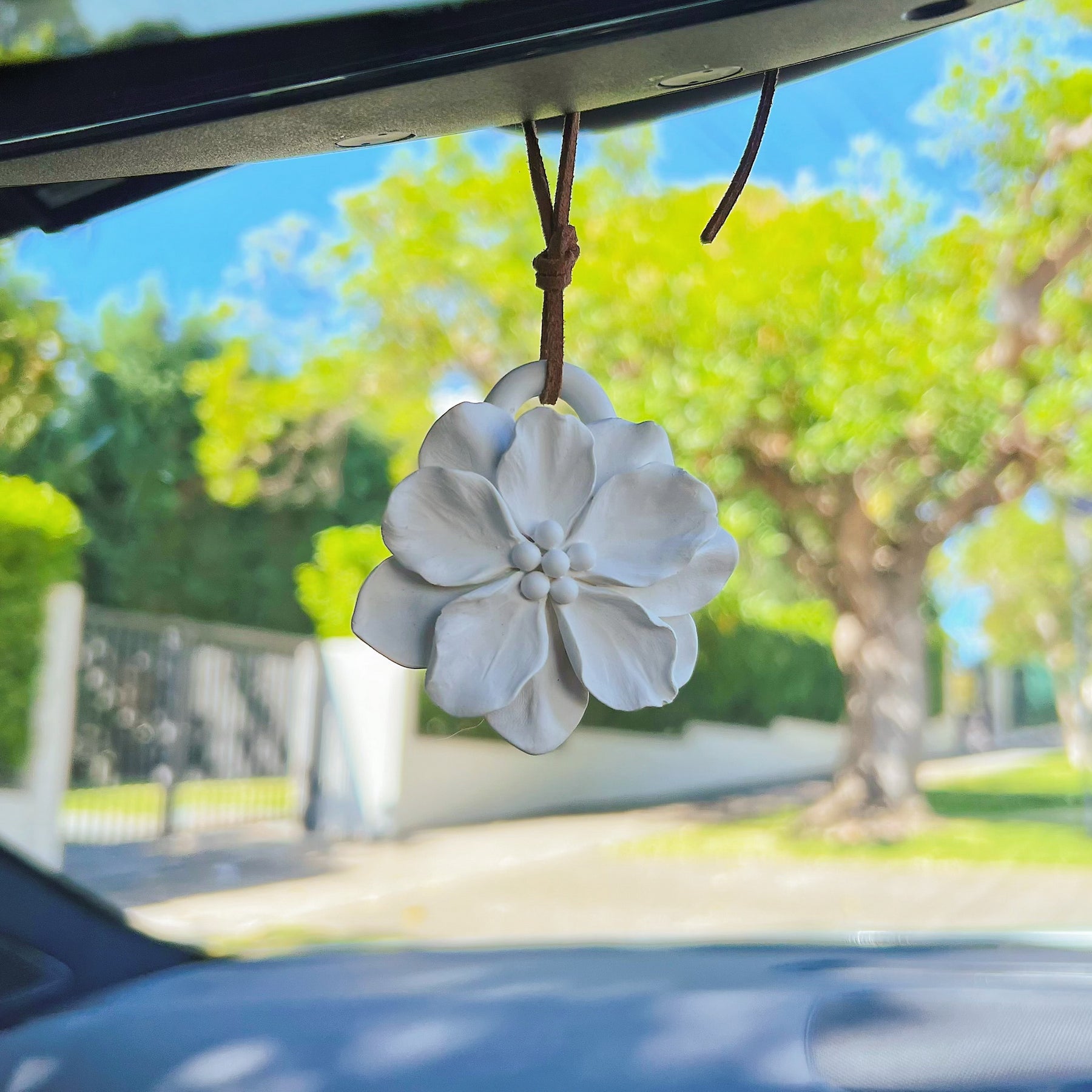 Blooming Camellia Car Air Freshener, Car Décor | LMJ Candles