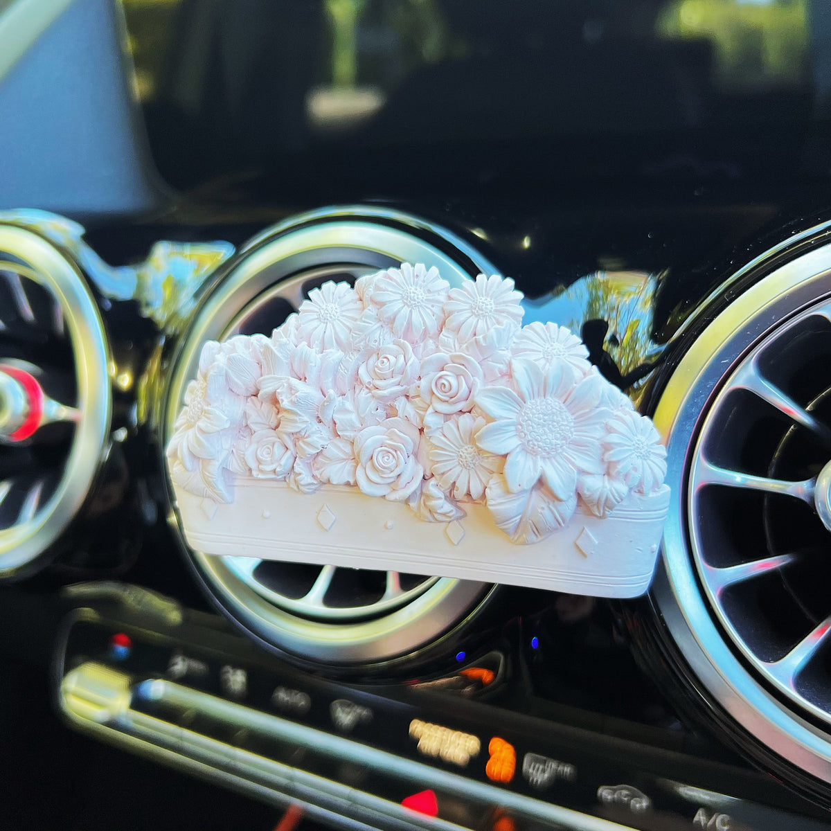 Flower Garden Car Air Freshener - Car Vent Clip | LMJ Candles