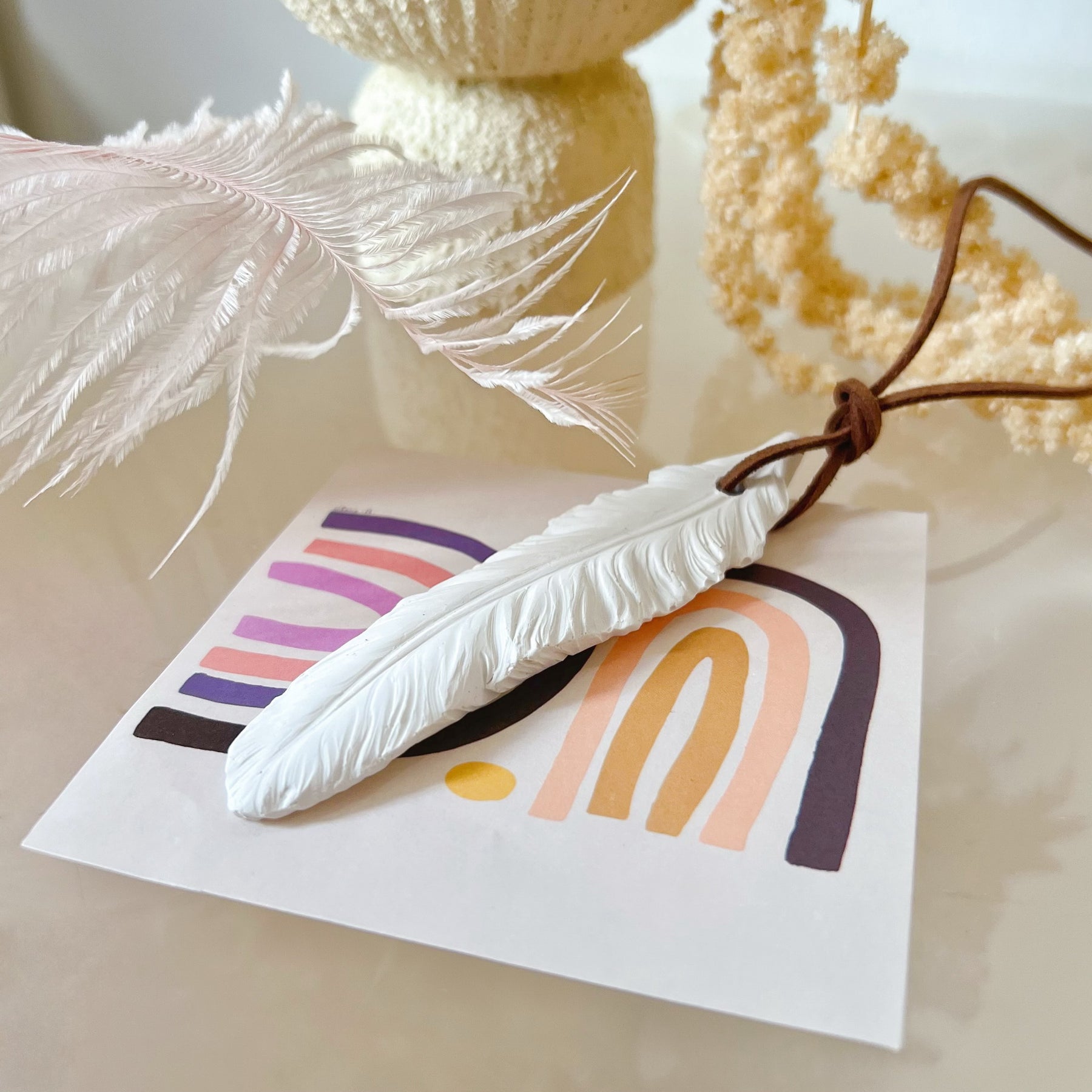 Feather Shaped Car Hanging Diffuser, Air Freshener - LMJ Candles